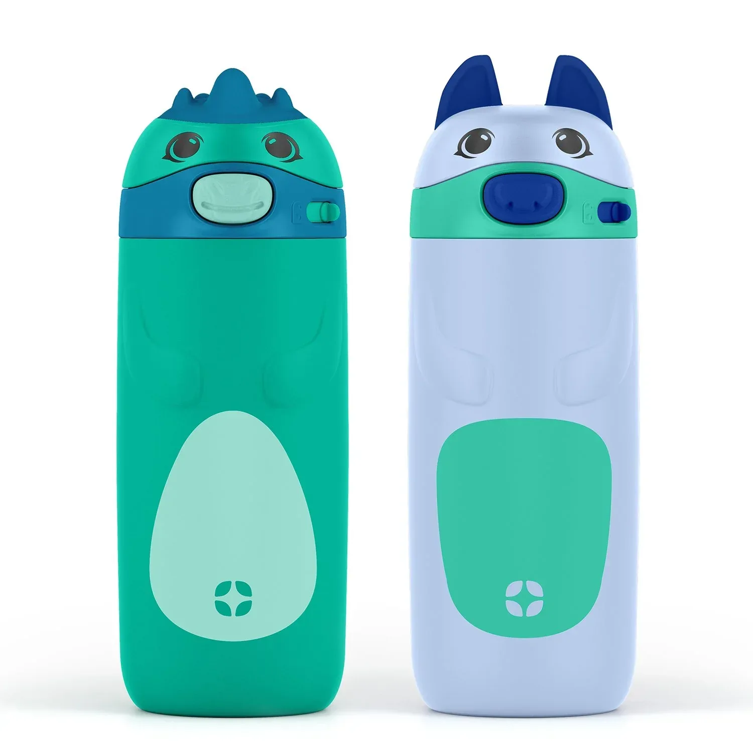 Ello Ellies 2-Pack 12oz Kids Stainless Steel Vacuum Insulated Water Bottle with Straw & Leak-Proof Lid - Image 7