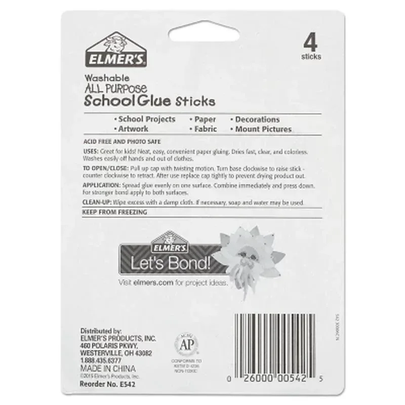 Elmer'S Washable All-Purpose School Glue Sticks (4 Pack) - Image 4