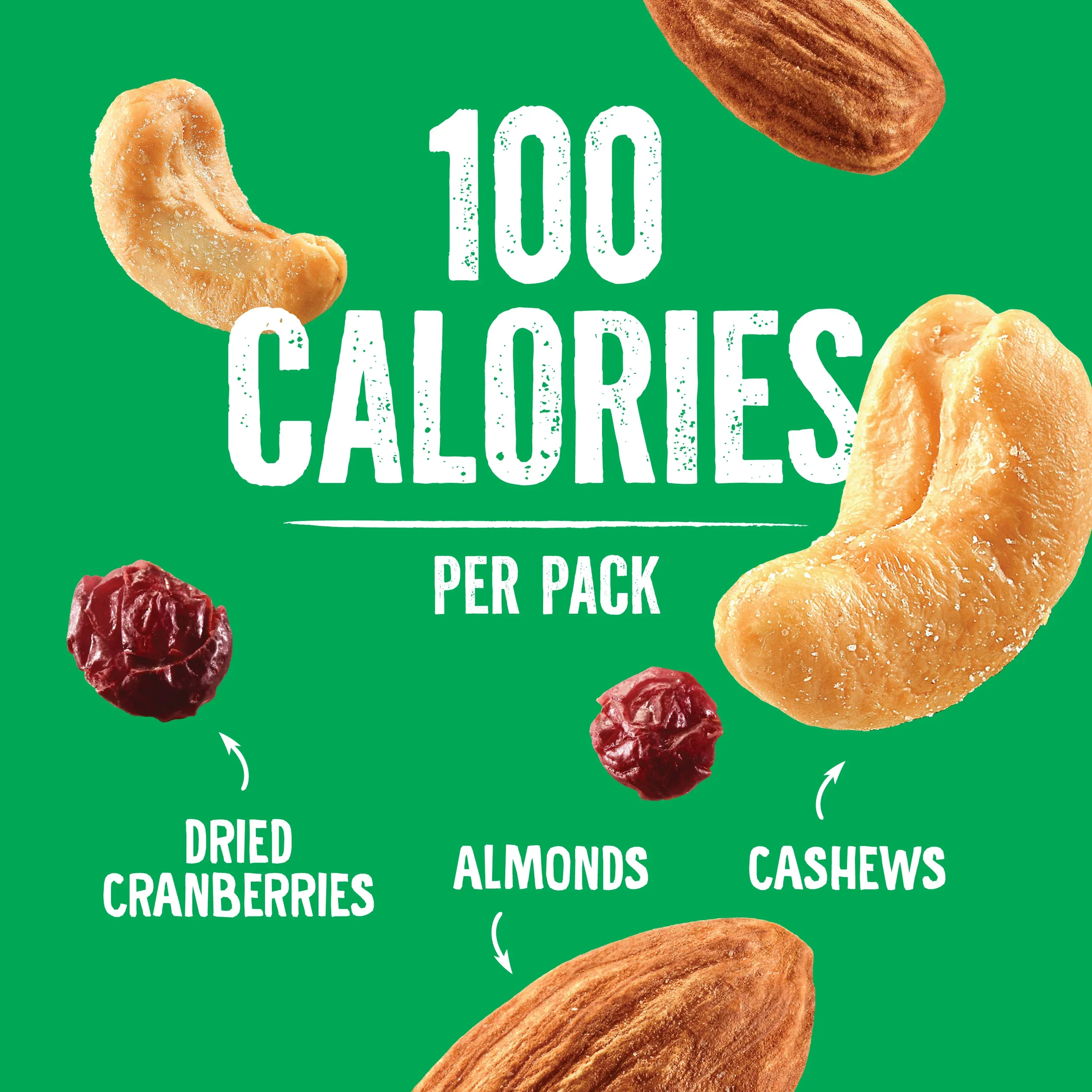 Emerald Nuts Cashews & Almonds with Dried Cranberries, 100 Calorie Packs, 10 Ct - Image 2