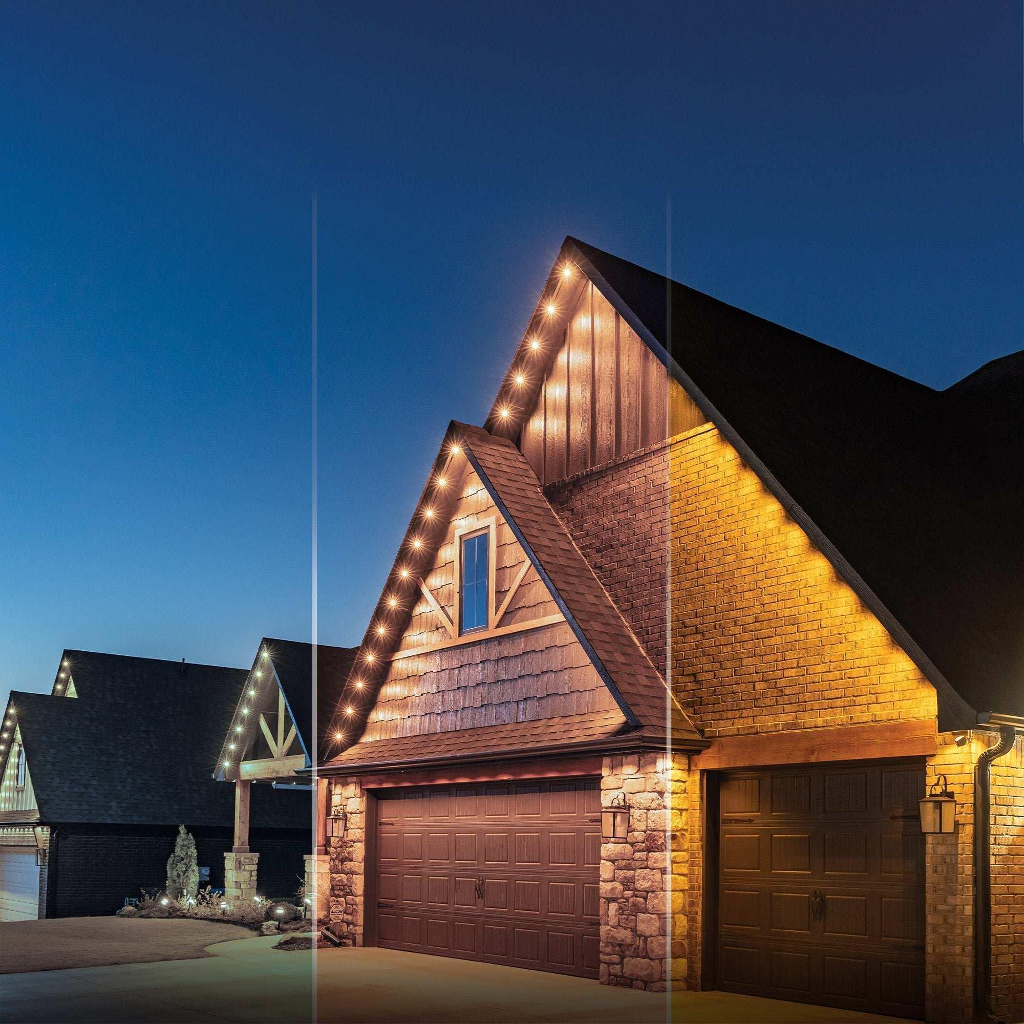 Enbrighten 100ft Permanent Outdoor Wi-Fi Eternity Eave Lights - Image 5