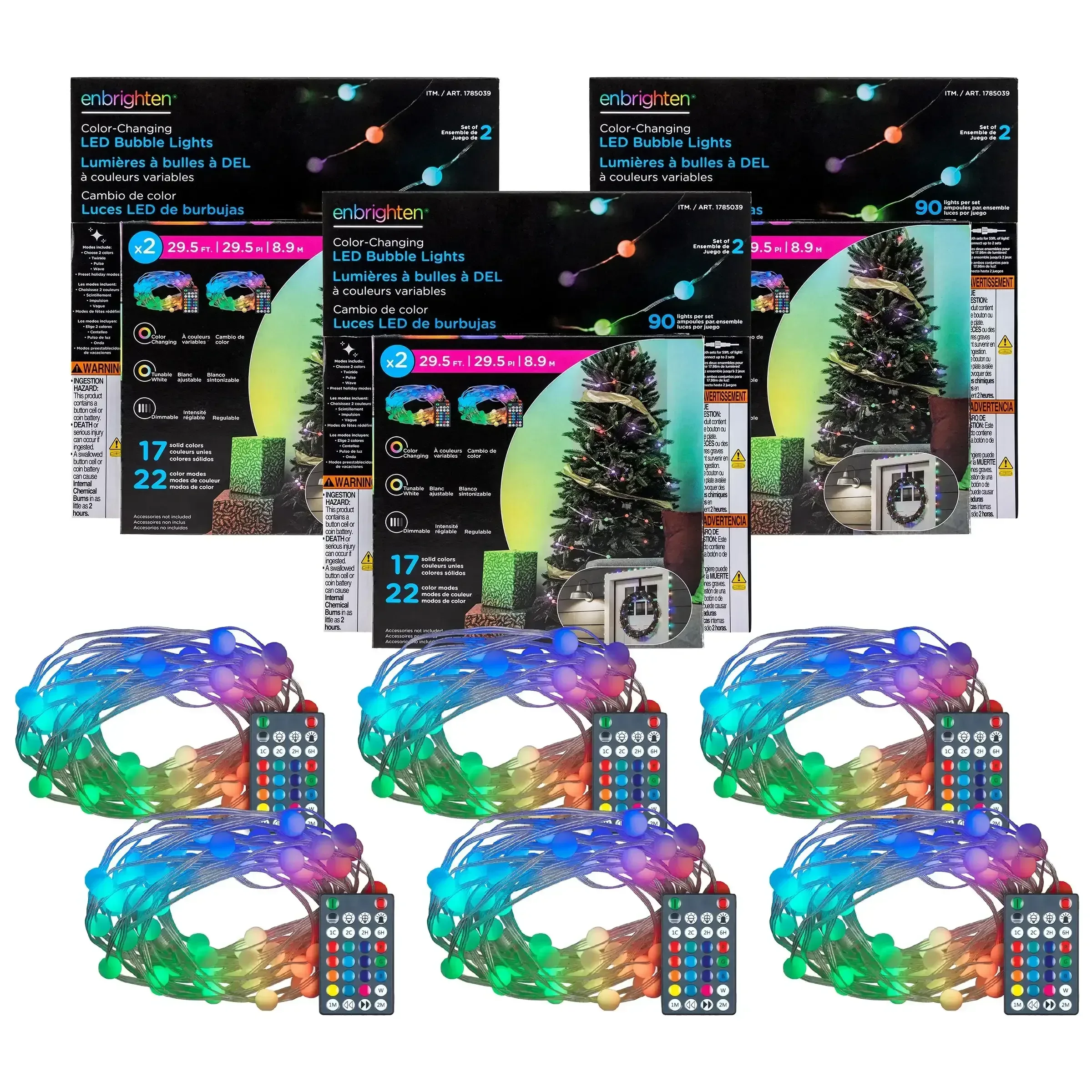 Enbrighten Color Changing Bubble Lights - Image 2