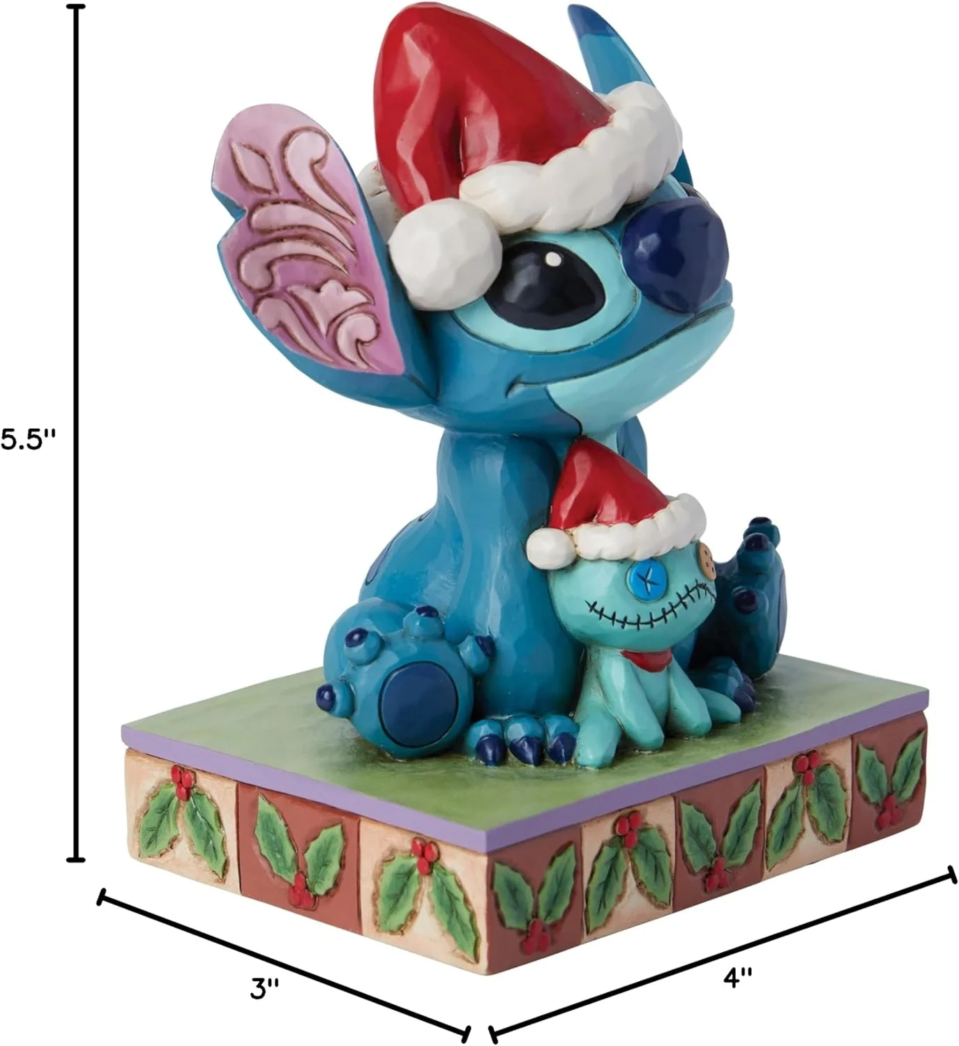 Enesco Disney Traditions Collection by Jim Shore Lilo and Stitch Santa with Scrump Figurine- Stone Resin Hand Painted Crafted Collectible Stitch Christmas Disney Figurines Home Decor Statue, 5.5 Inch - Image 2