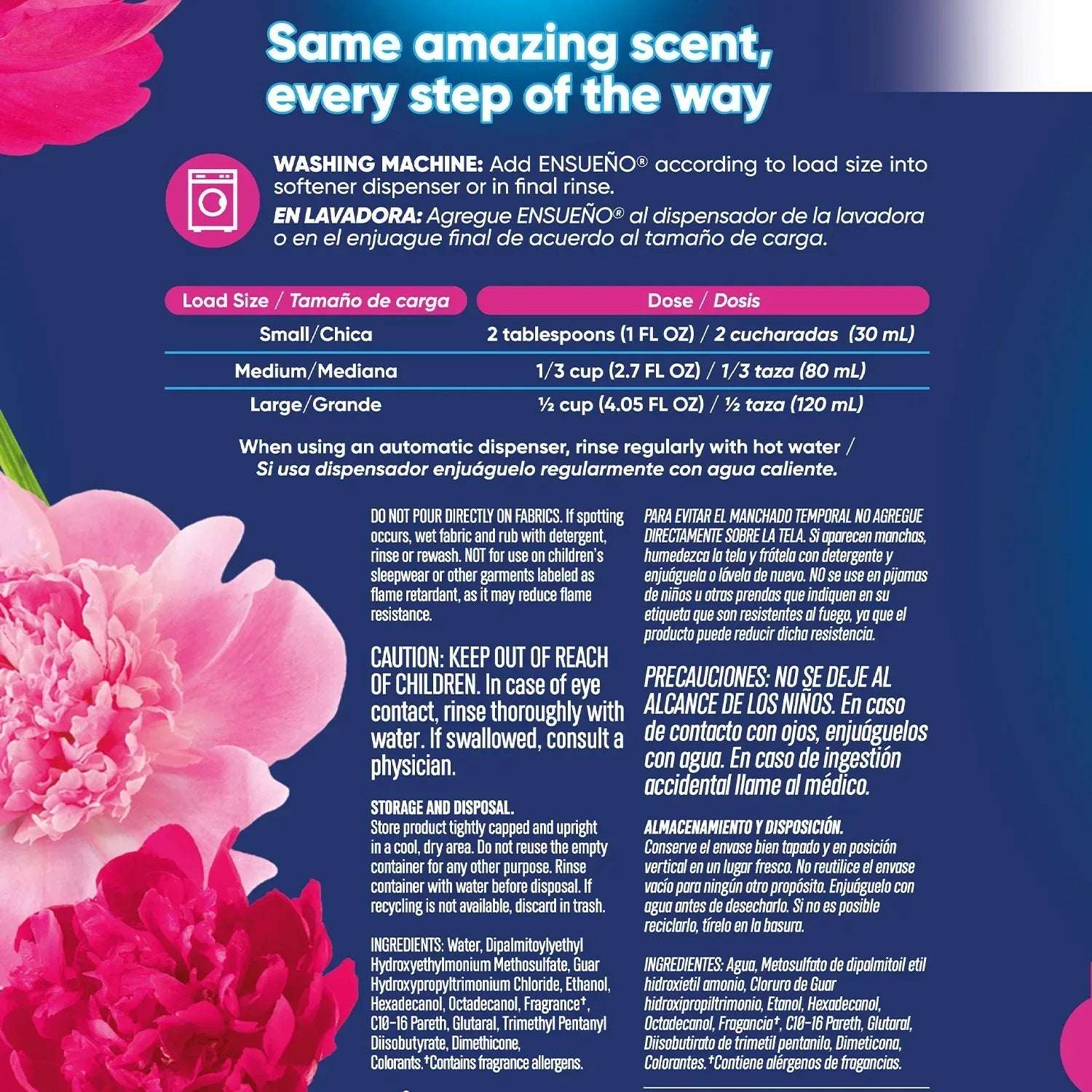 Ensueño Max Liquid Fabric Softener, Spring Fresh Scent, 300 loads, 304 fl. oz. - Image 3
