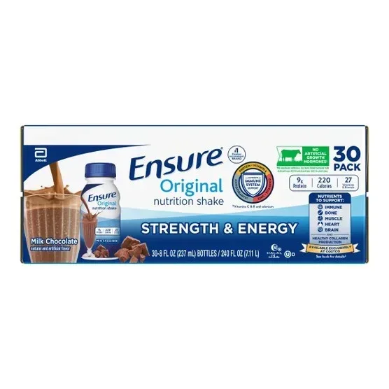 Ensure Original Nutrition Shake, Milk Chocolate, 8 fl. oz, 30-pack - Image 3