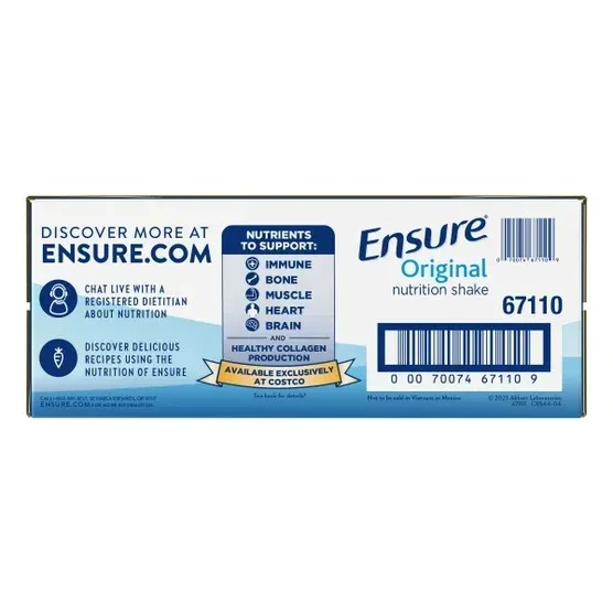 Ensure Original Nutrition Shake, Milk Chocolate, 8 fl. oz, 30-pack - Image 5