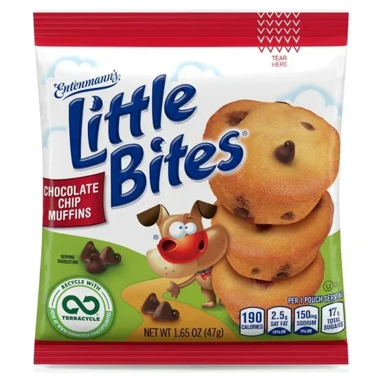 Entenmann's Little Bites Chocolate Chip Muffins, 1.65 oz, 20-Count - Image 5