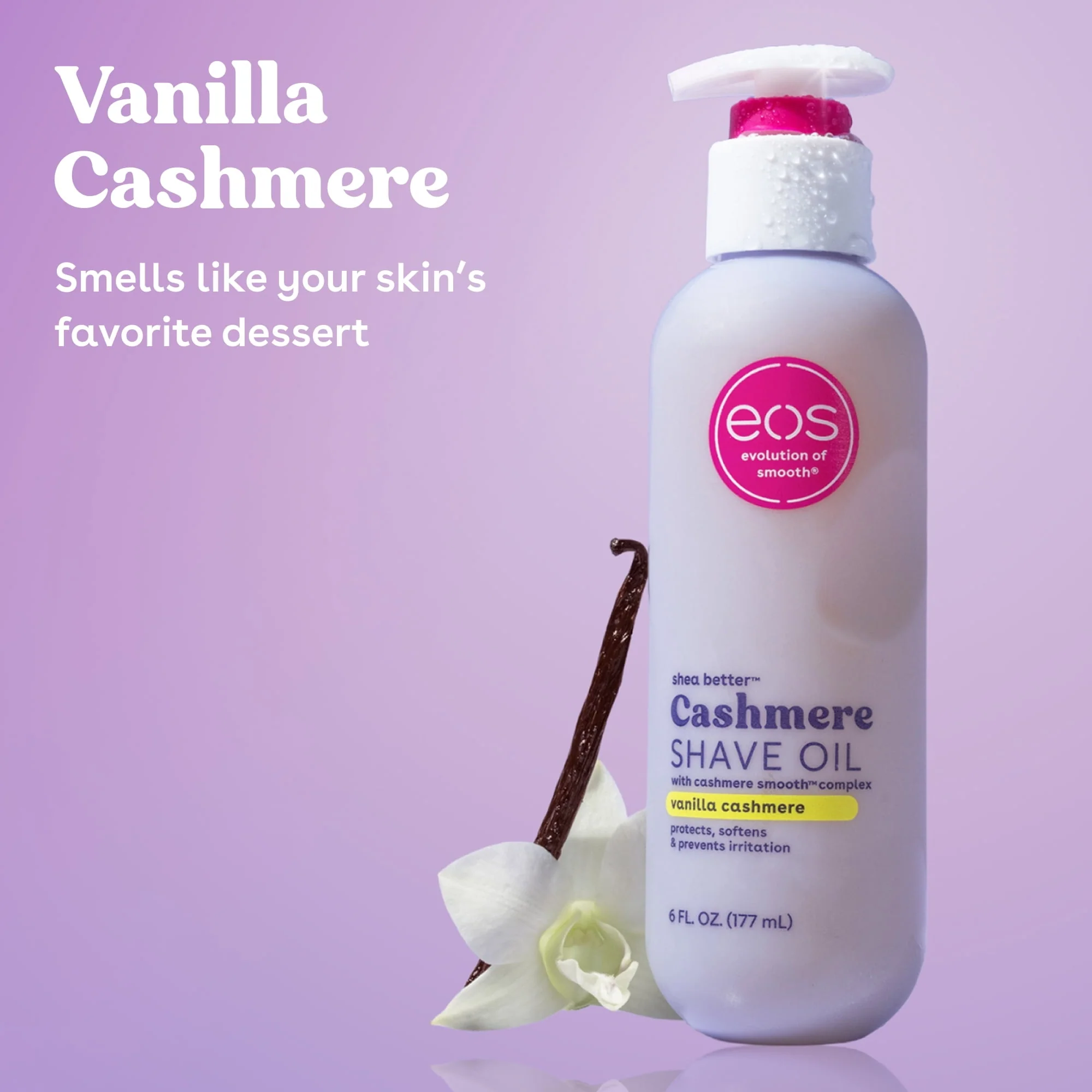 eos Cashmere Shave Oil - Vanilla Cashmere - 6 fl oz - Image 2
