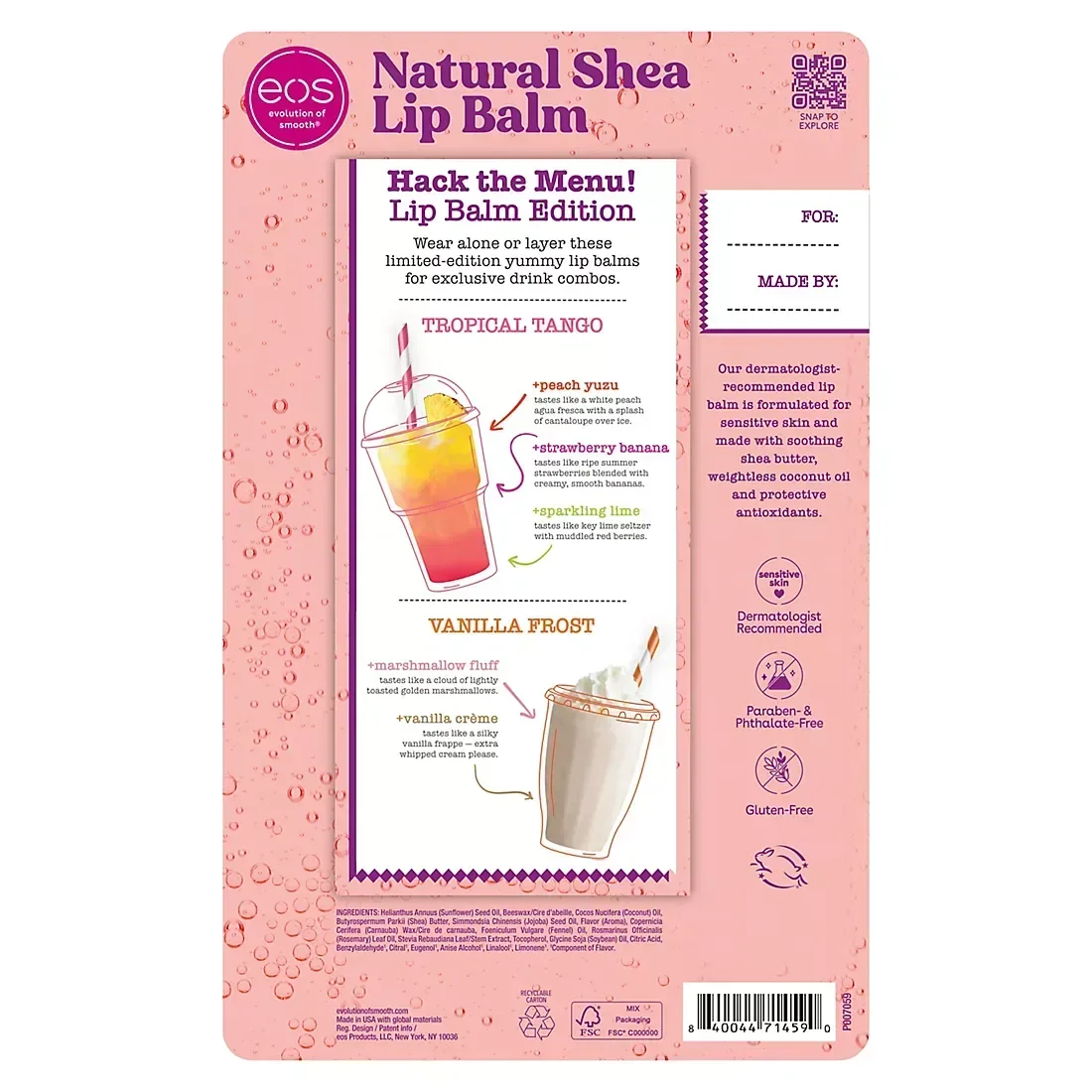 eos Secret Menu Lip Balm Stick, 8 pk./0.14 oz. - Image 2