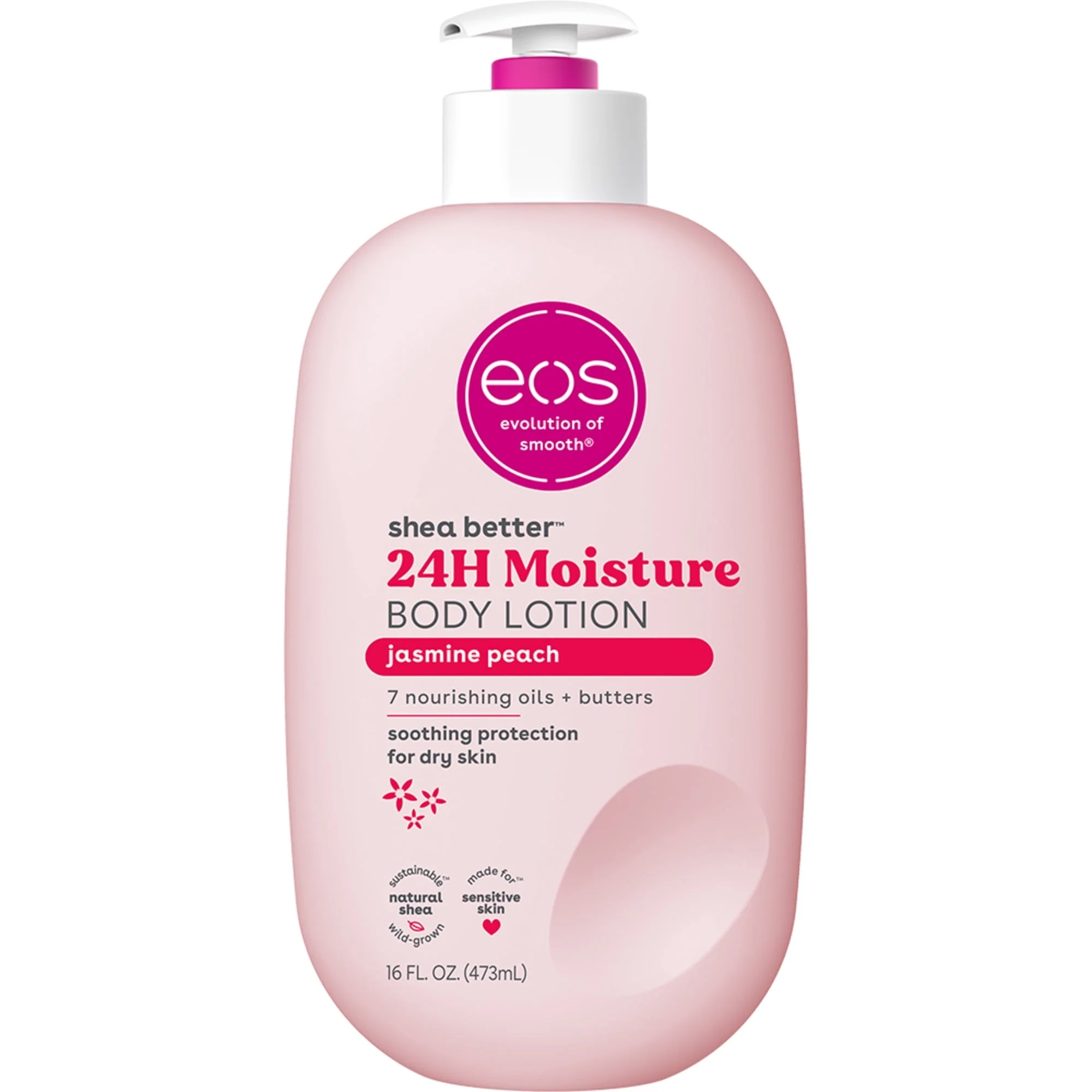 eos Shea Better Body Lotion- Jasmine Peach, Soothes Dry Skin, 16 fl oz - Image 13