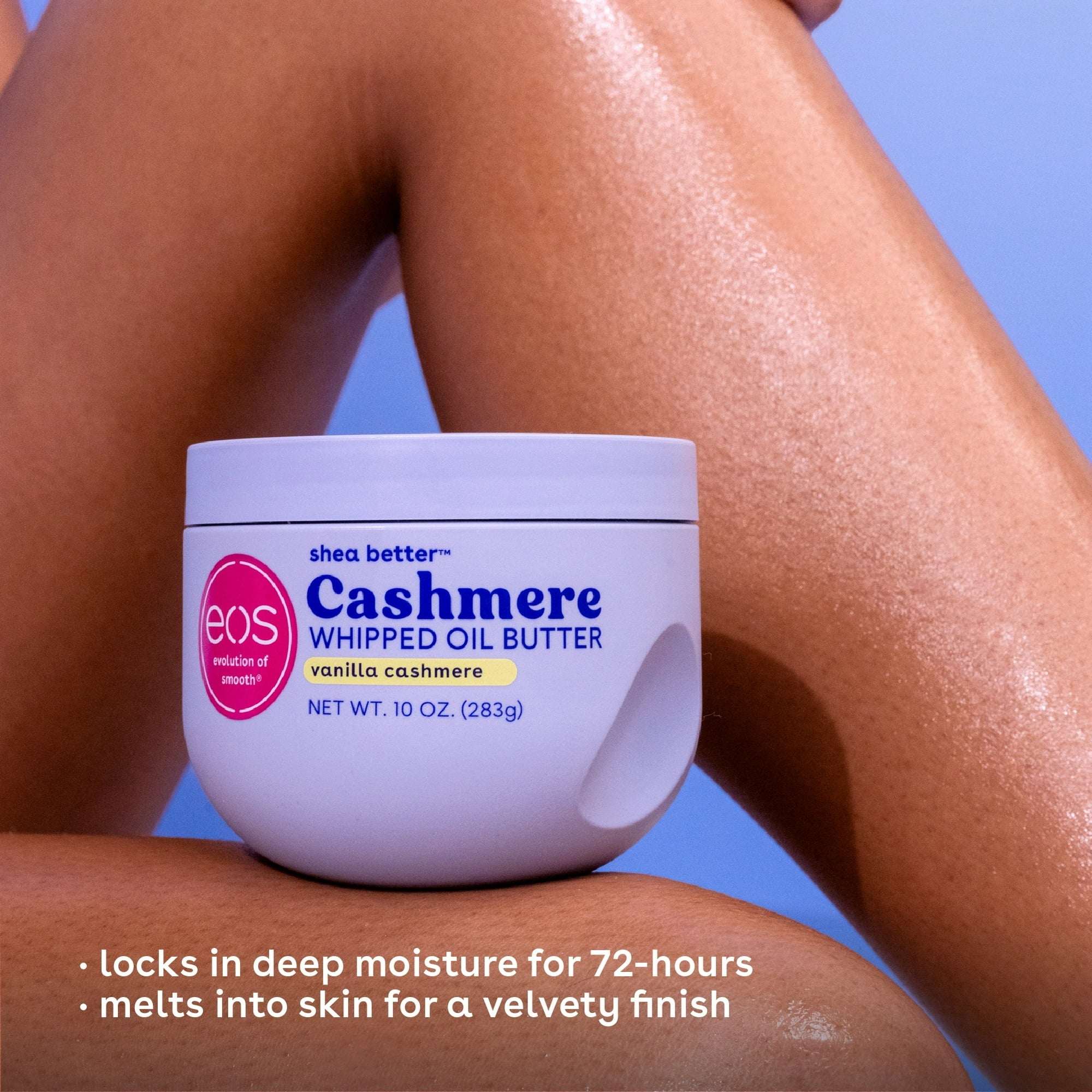 eos Vanilla Cashmere Whipped Body Butter, Rich Moisture, Deep Hydration for Dry Skin, 10 oz - Image 3