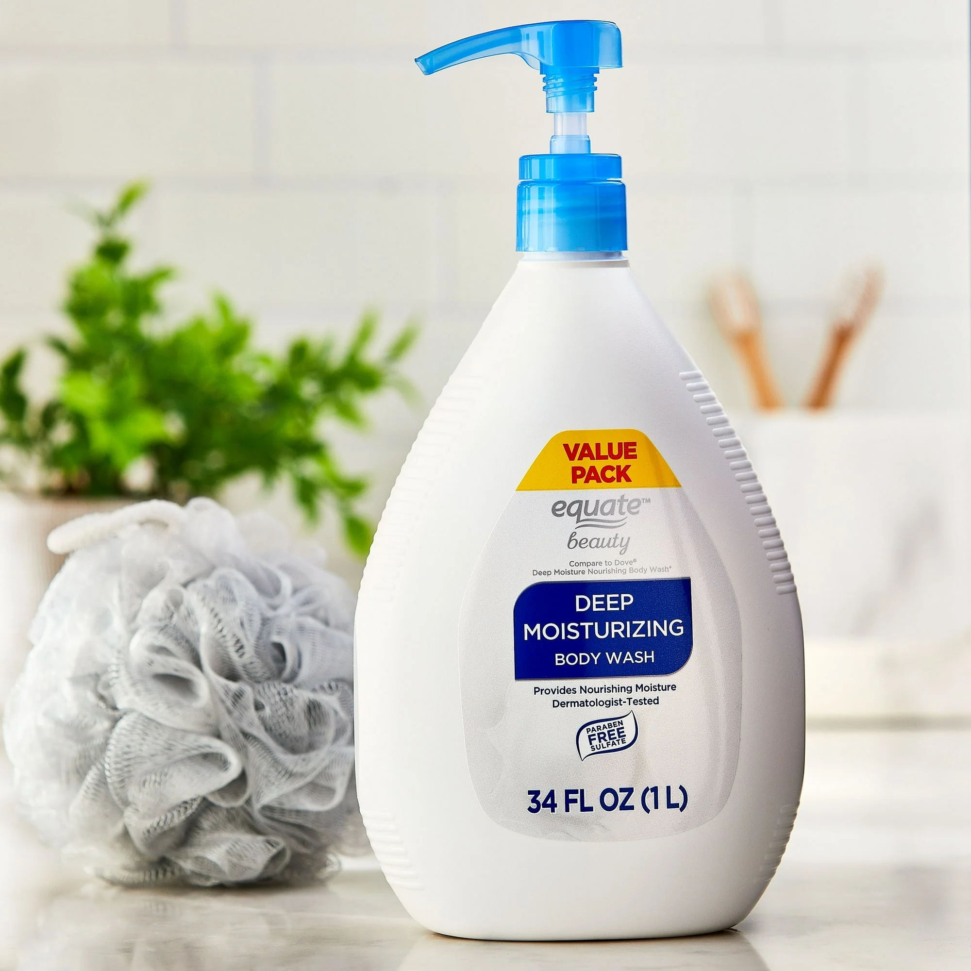 Equate Beauty Deep Moisturizing Body Wash, 34 fl oz - Image 2