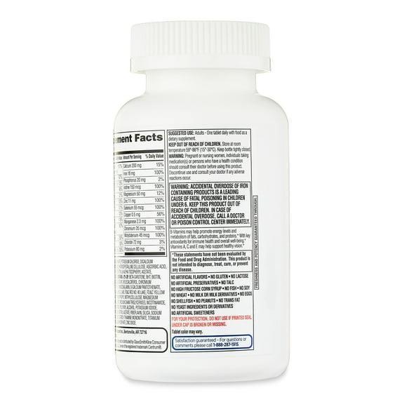 Equate Complete Multivitamin/Multimineral Supplement Tablets, Adults, 200 Count, Compare to Centrum® Adults - Image 4