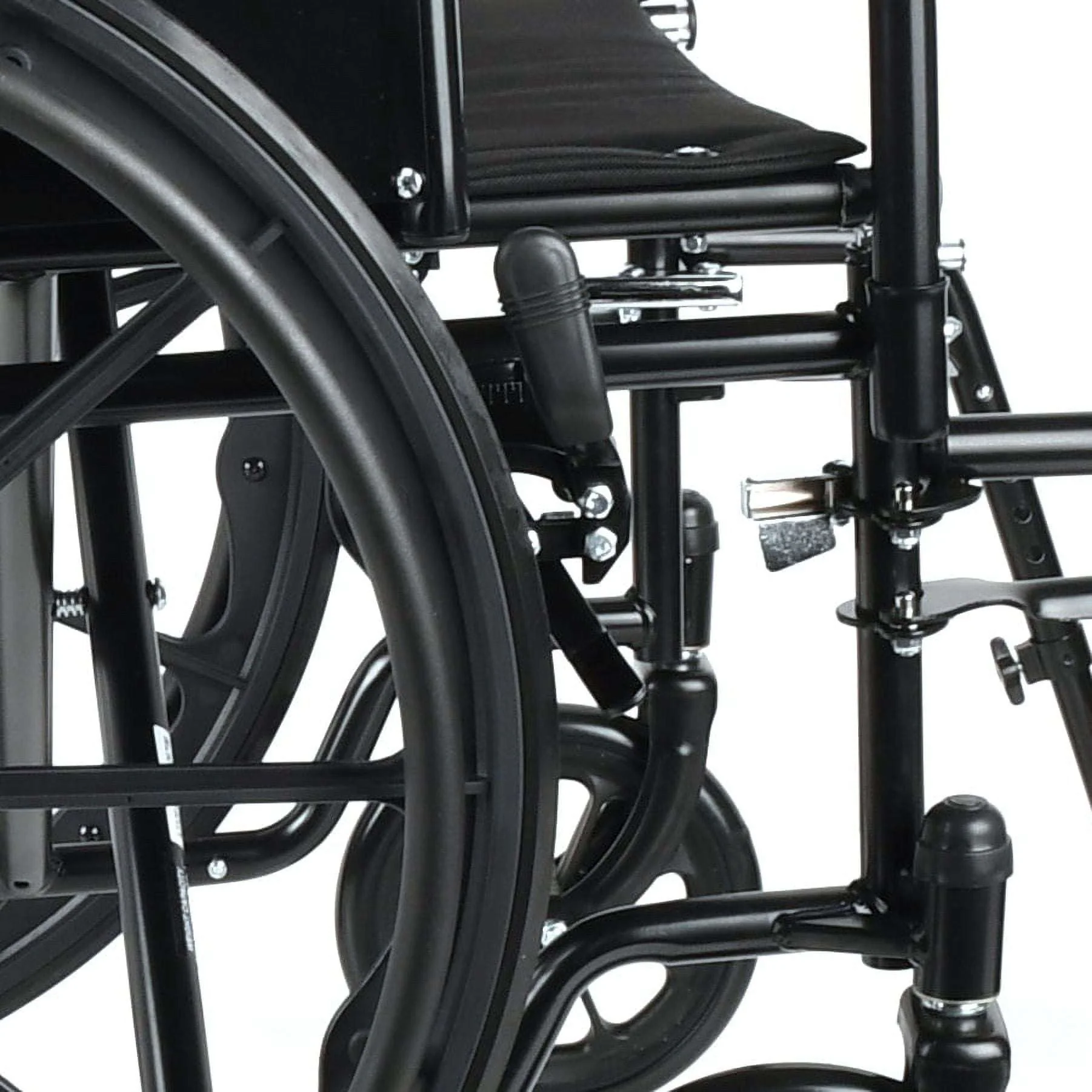 Equate Lightweight Foldable Steel Wheelchair with 18" Seat and Swing-Away Footrests, 350 lb Capacity - Image 7