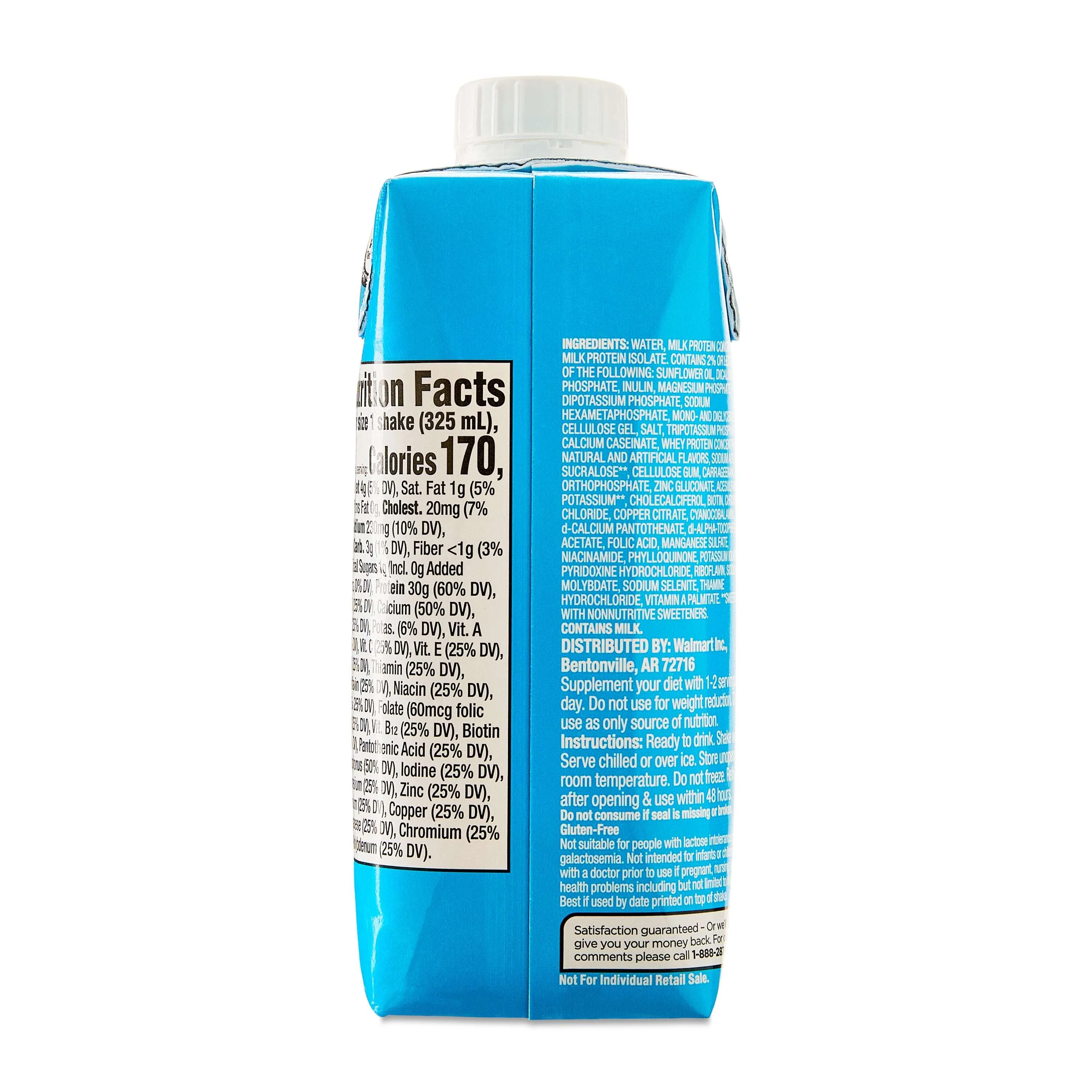 Equate Protein Shake, Vanilla, 11 fl oz, 12 Count - Image 6