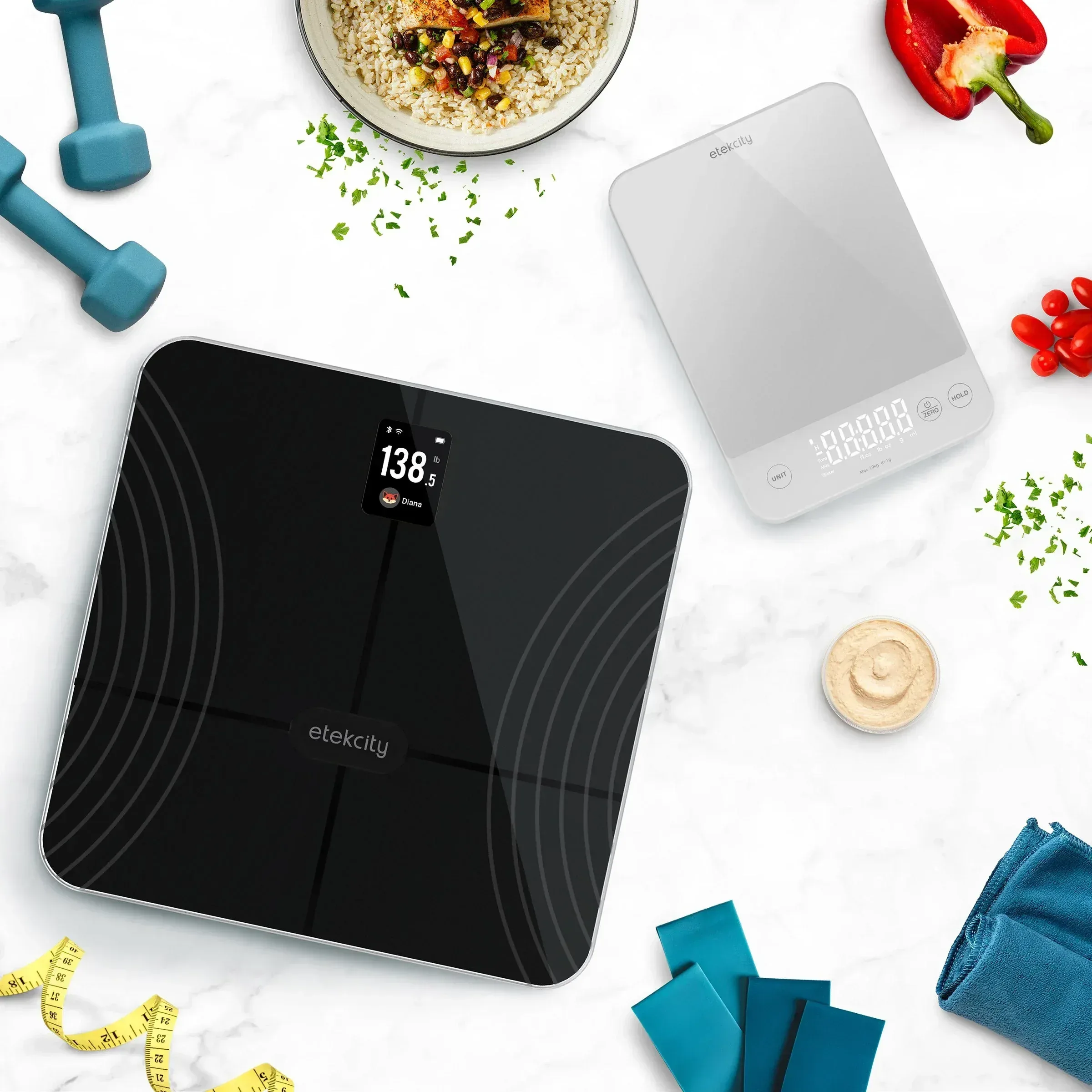 Etekcity Wellness Bundle: Smart Fitness Scale + Kitchen Scale - Image 7