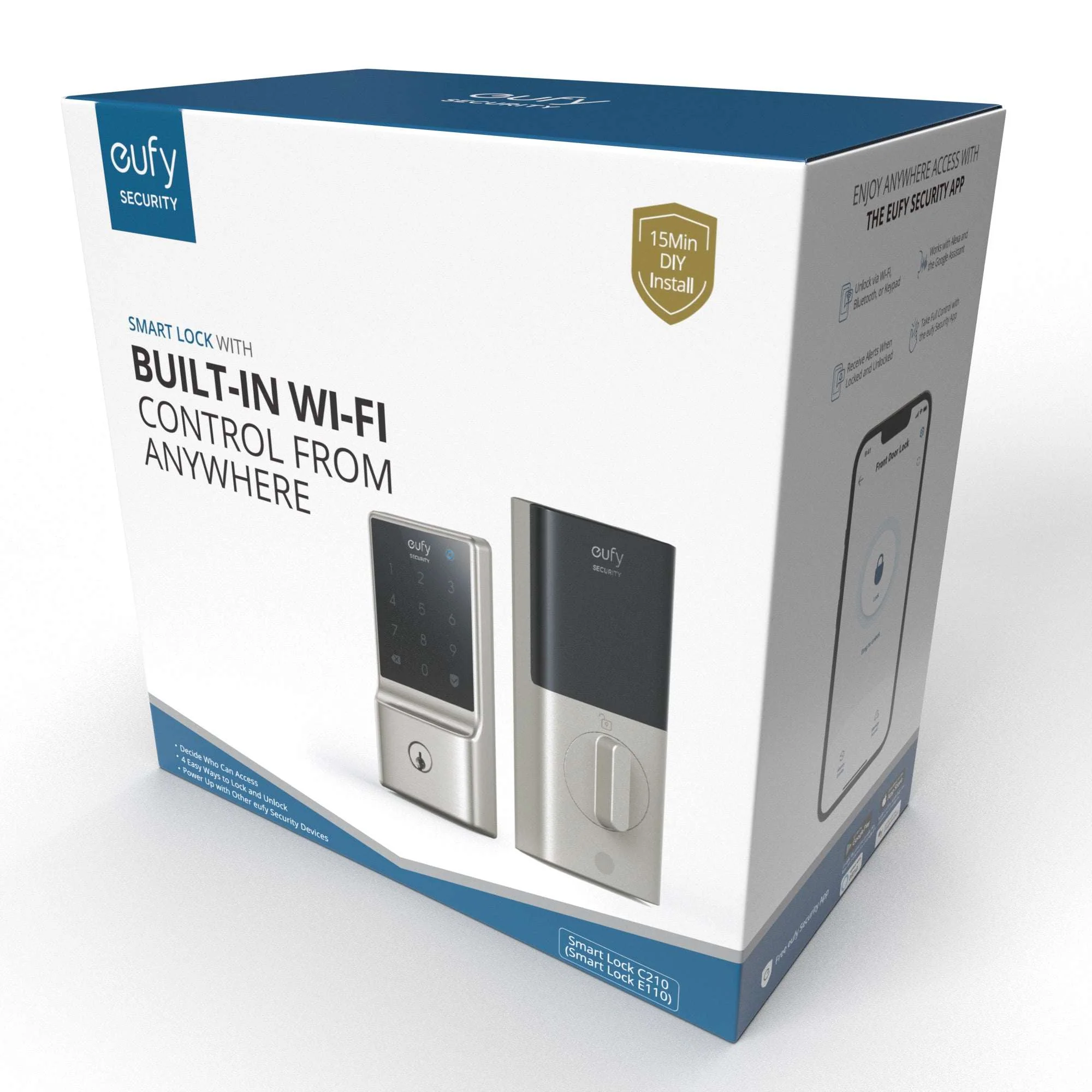 eufy Smart Lock C210 5-in-1 Keyless Entry Door Lock, Built-in Wi-Fi, No Bridge Required - Image 9