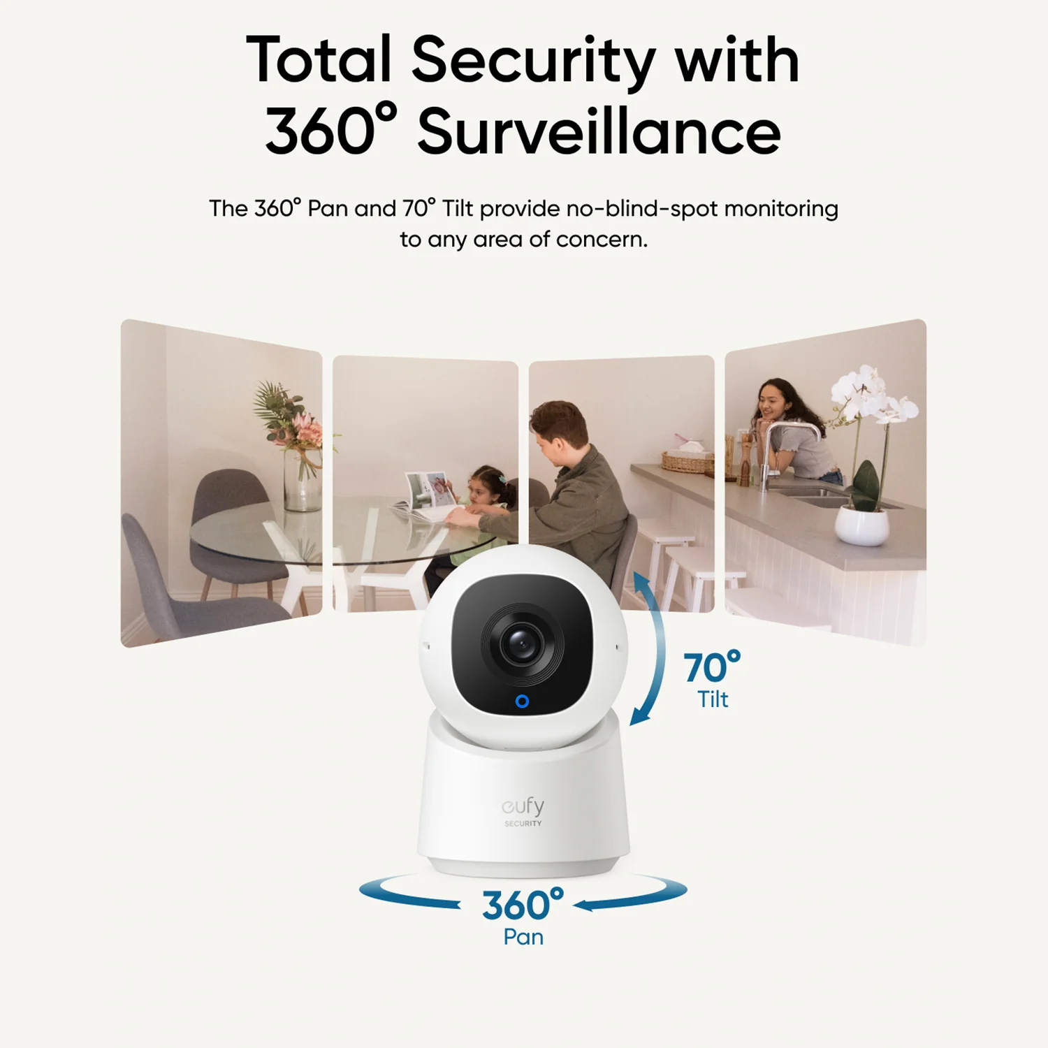 eufy Solo Indoor-Cam C220 Wired 2K Surveillance Camera, 24/7 Recording, AI Human Detection - Image 8