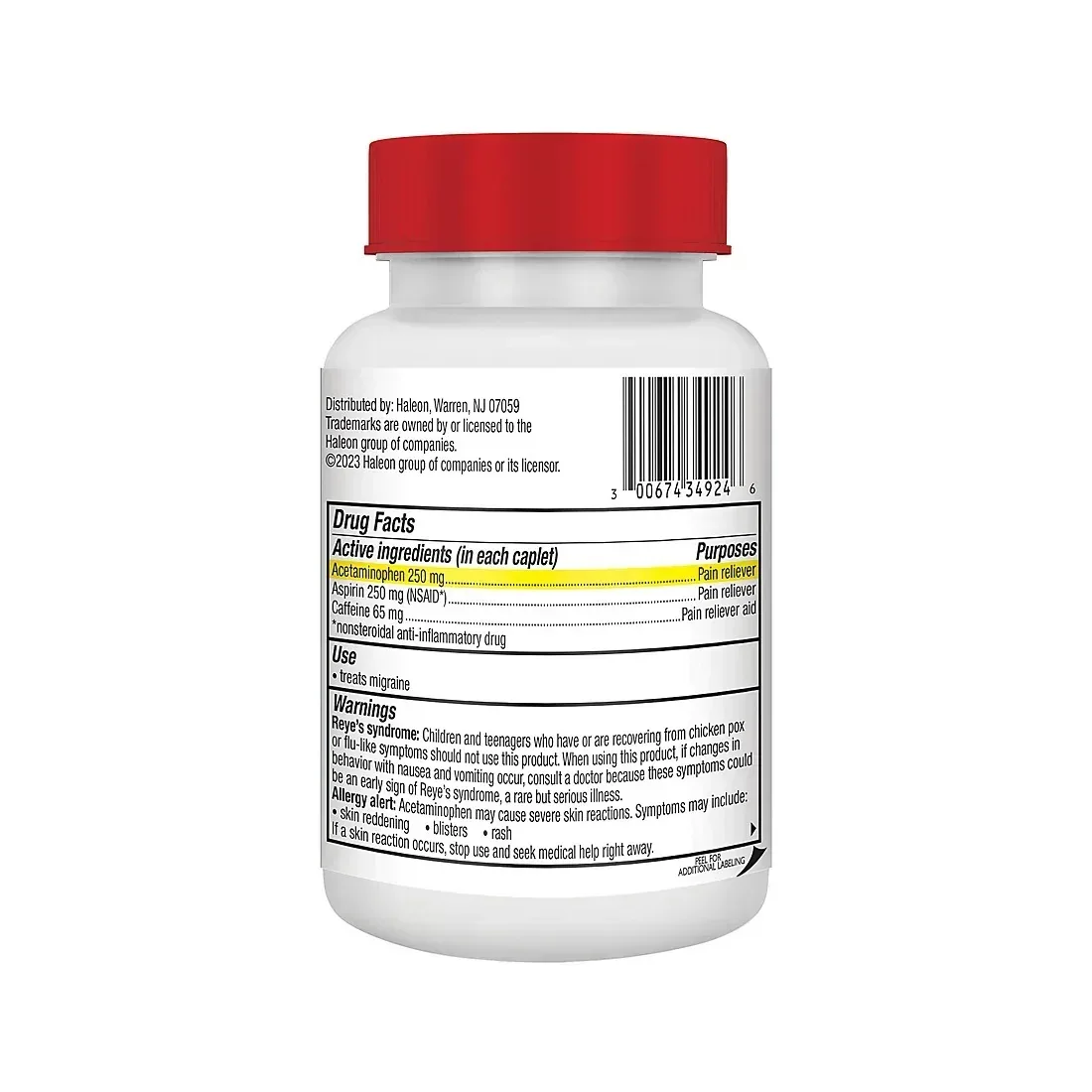 Excedrin Migraine Pain Relief Caplets, 300 Count - Image 2
