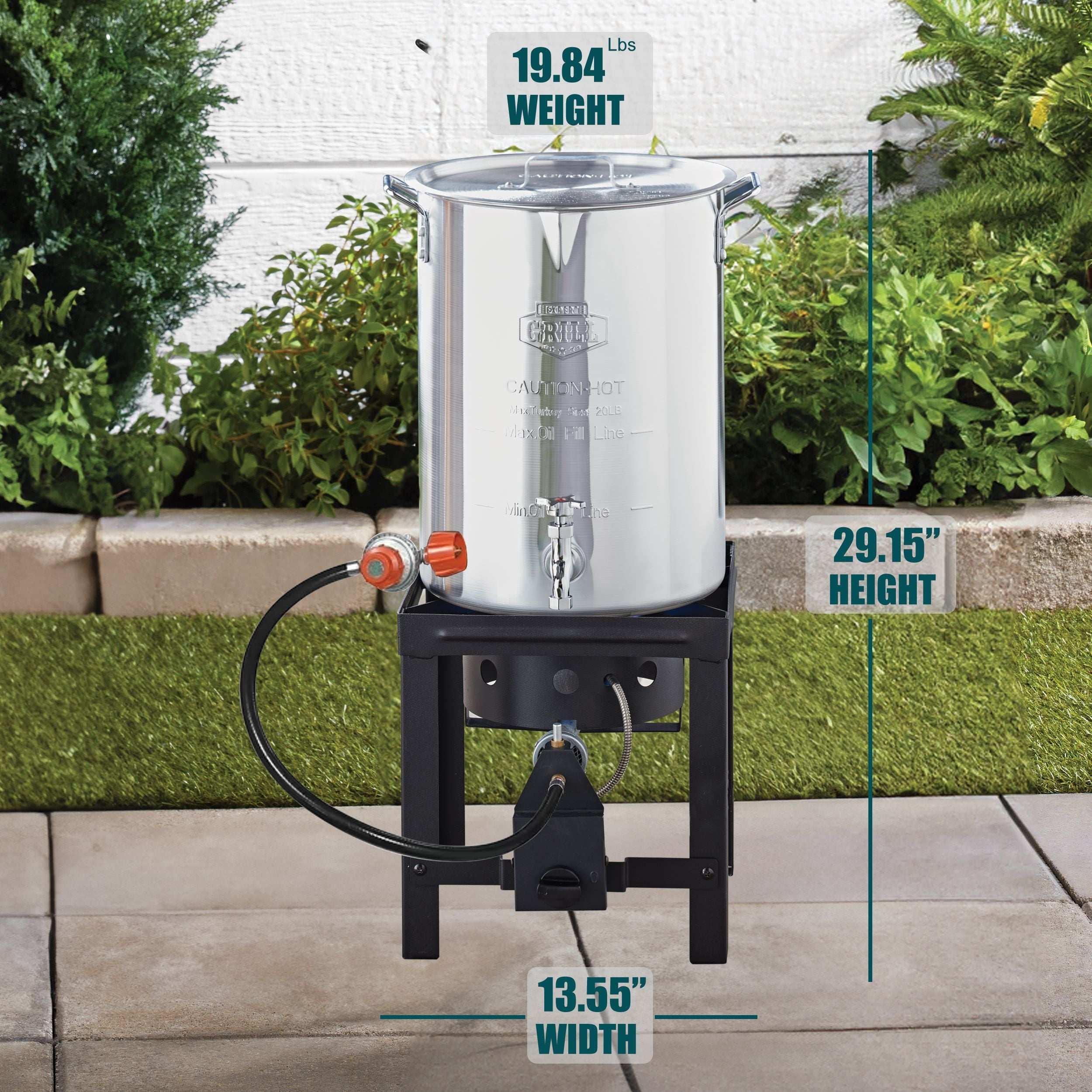 Expert Grill 30qt Turkey Fryer with Spigot - Image 2