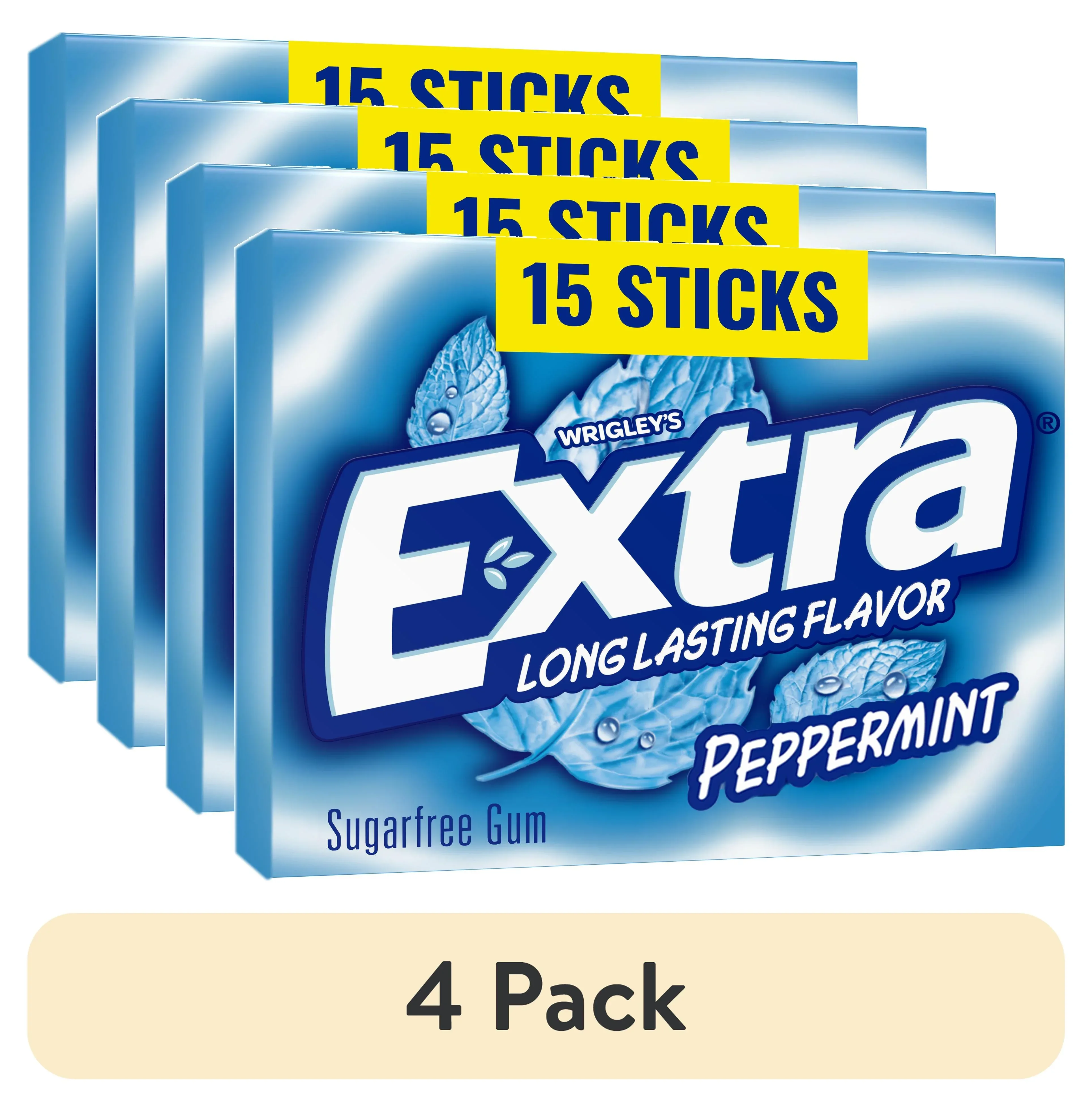 Extra Gum Peppermint Sugar Free Chewing Gum, Single Pack - 15 Stick - Image 11