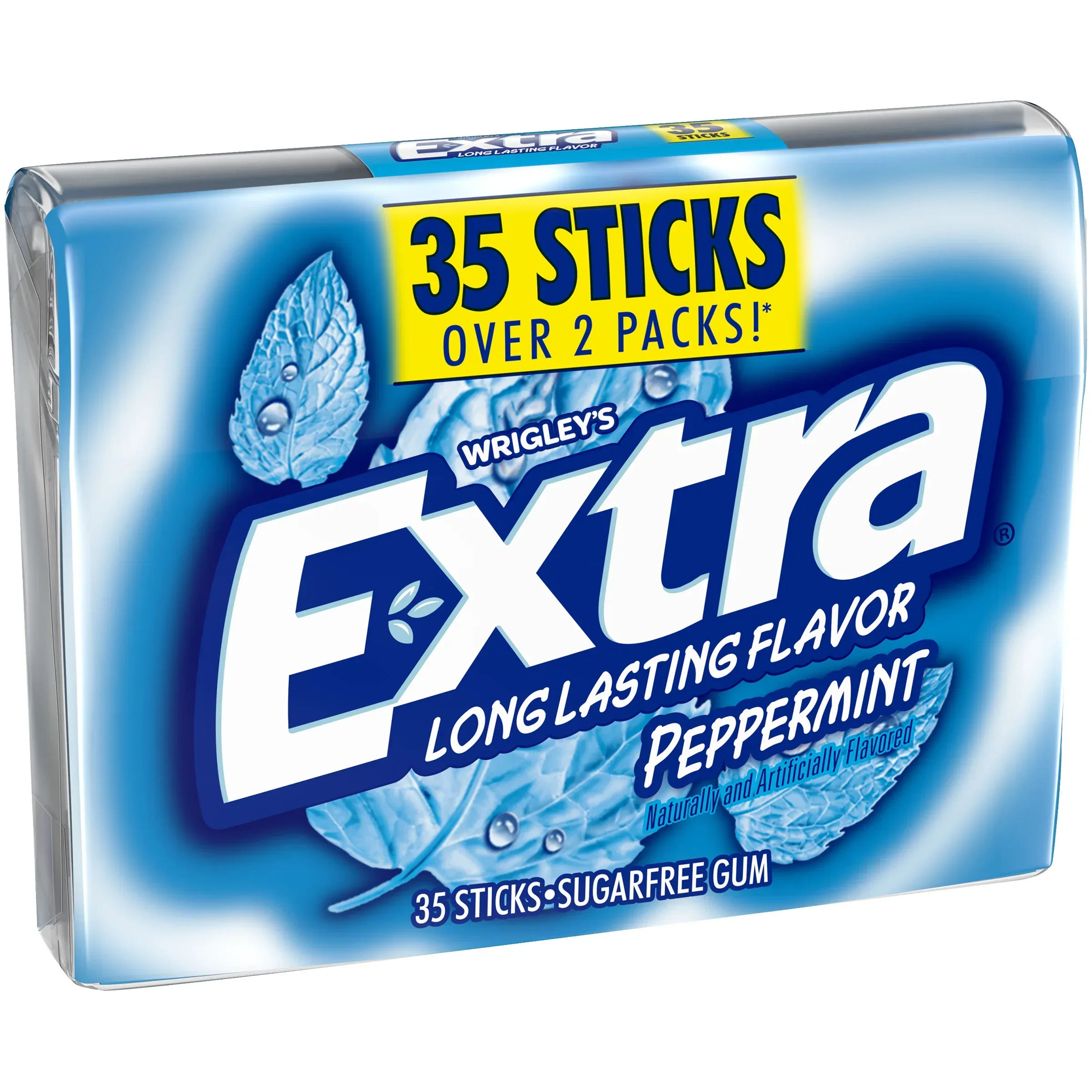 Extra Gum Peppermint Sugar Free Chewing Gum, Single Pack - 15 Stick - Image 14