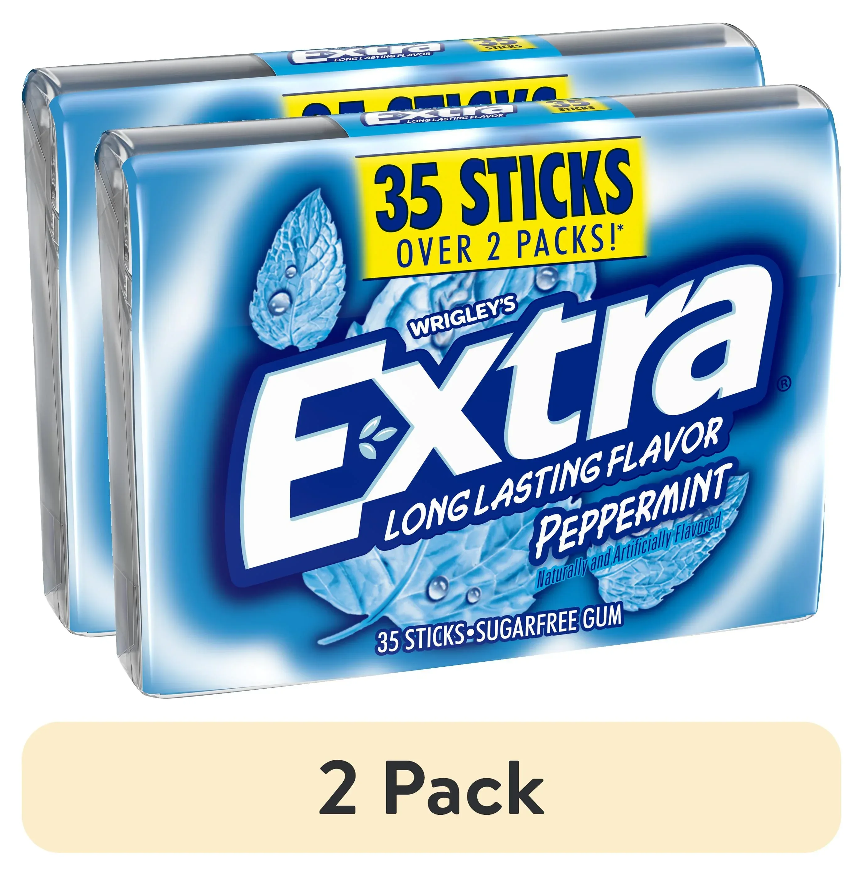 Extra Gum Peppermint Sugar Free Chewing Gum, Single Pack - 15 Stick - Image 15