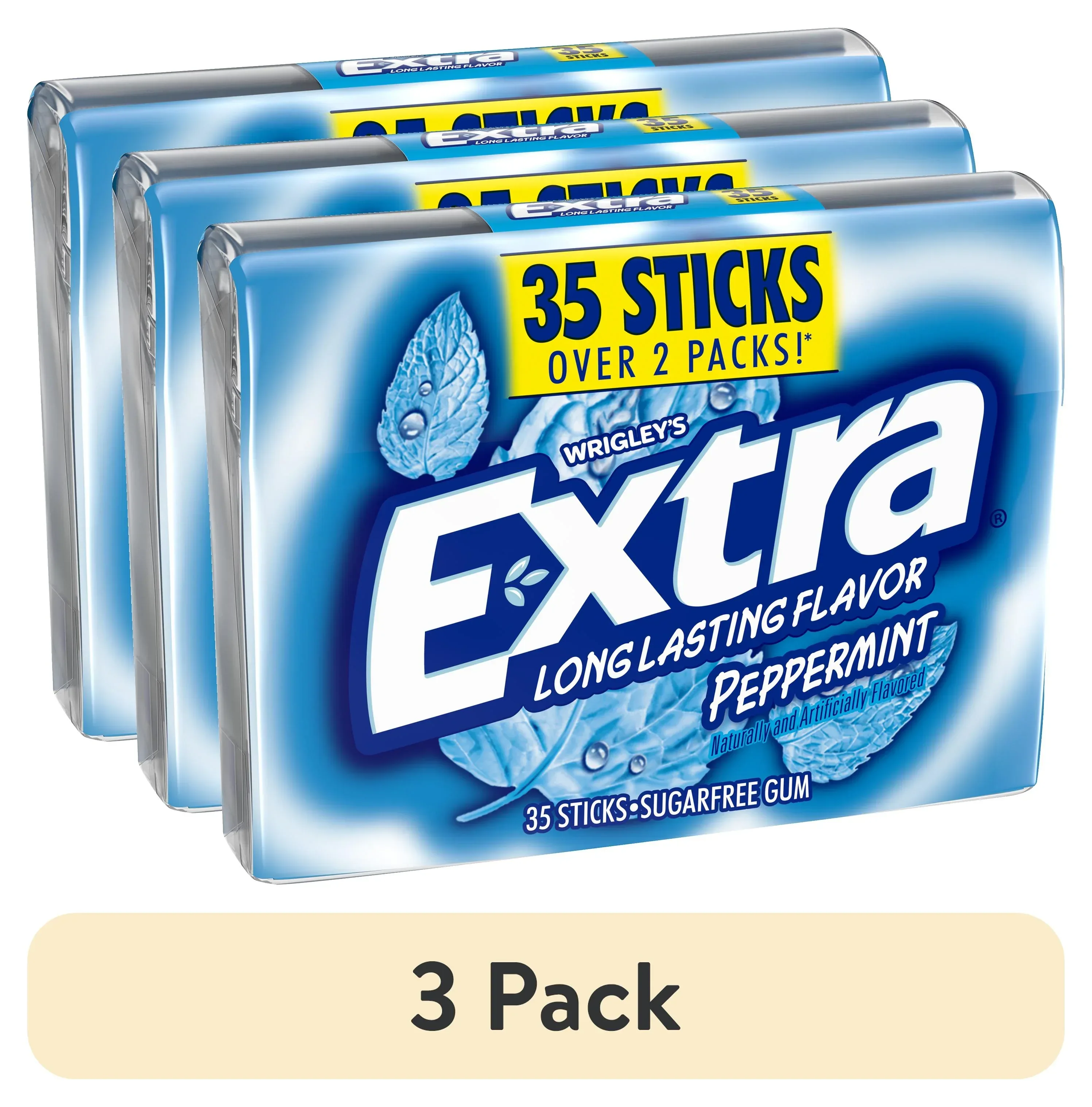 Extra Gum Peppermint Sugar Free Chewing Gum, Single Pack - 15 Stick - Image 16