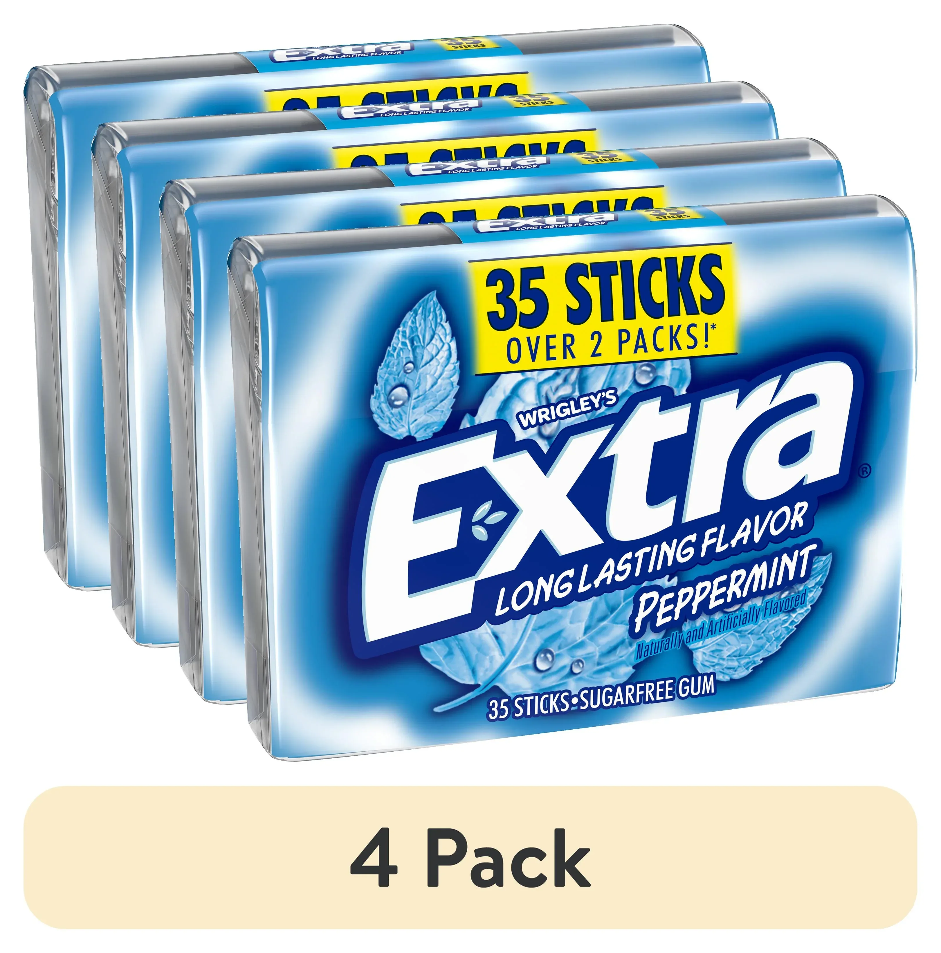 Extra Gum Peppermint Sugar Free Chewing Gum, Single Pack - 15 Stick - Image 17