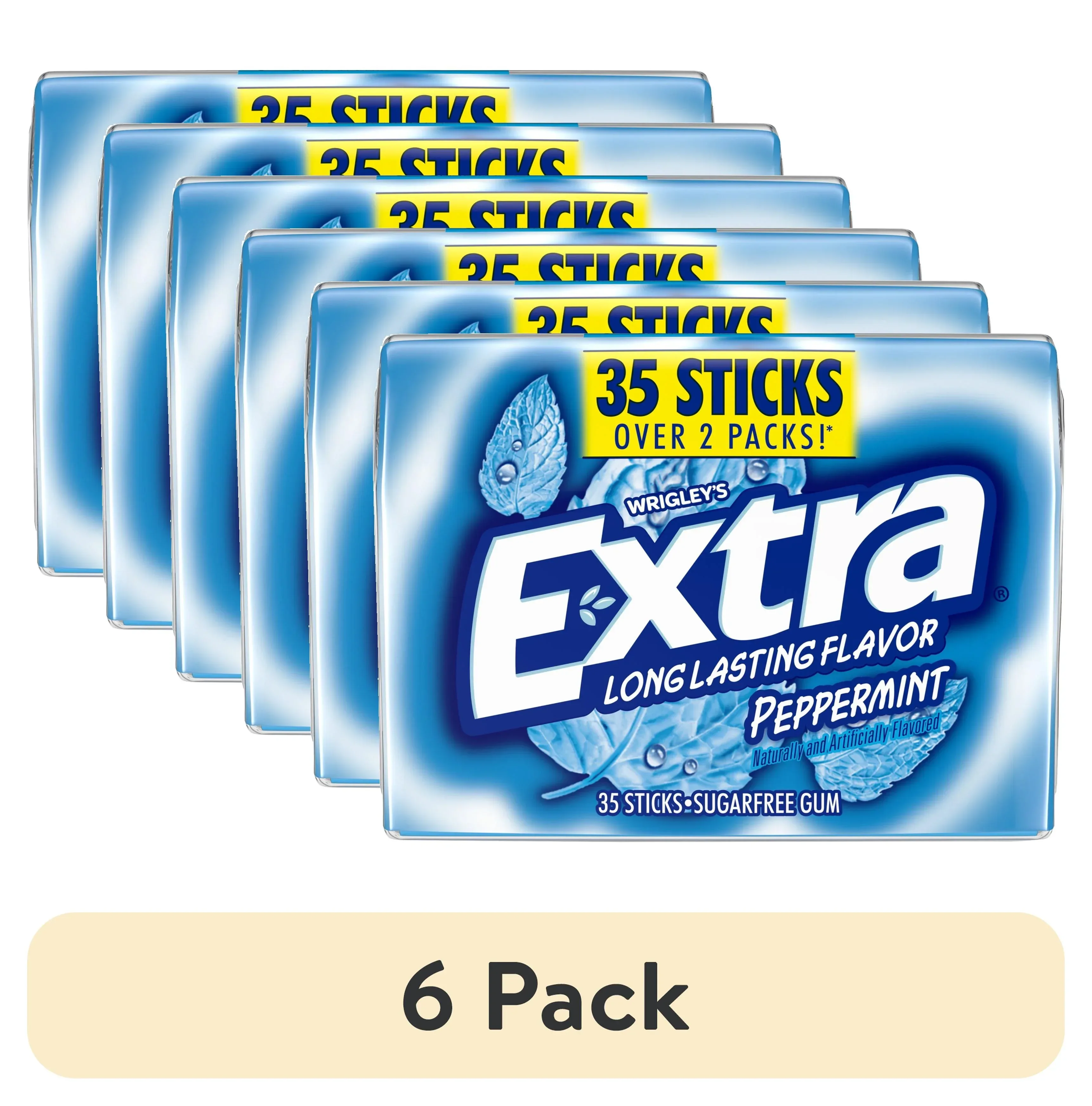Extra Gum Peppermint Sugar Free Chewing Gum, Single Pack - 15 Stick - Image 19