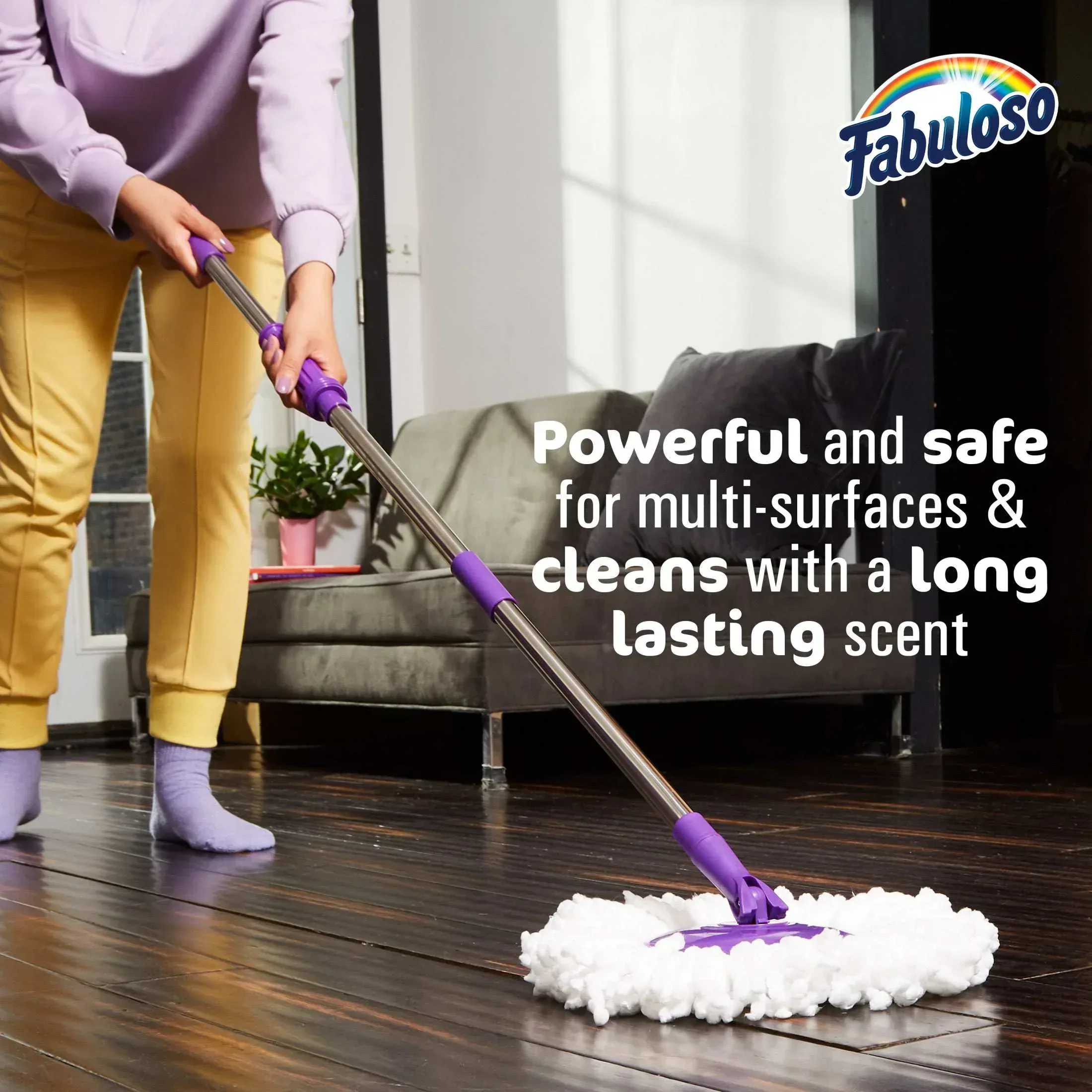Fabuloso All Purpose Floor Surface Cleaner, Peach Scent, 56 fl oz - Image 2