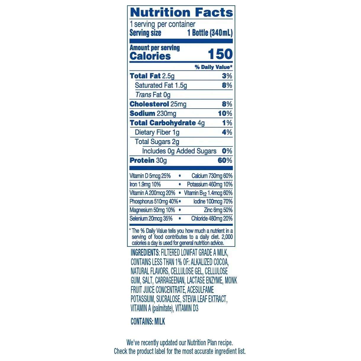 Fairlife Nutrition Plan, 30g Protein Shake, Chocolate, 11.5 fl oz, 18-pack - Image 2