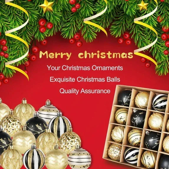 Fall Ornaments for Christmas Trees, 16ct Bronze Copper Brown Gold Shatterproof Fall Christmas Tree Decorations, 2.36 Inches Luxury Hanging Ball Ornaments for Thanksgiving Autumn Harvest - Image 4