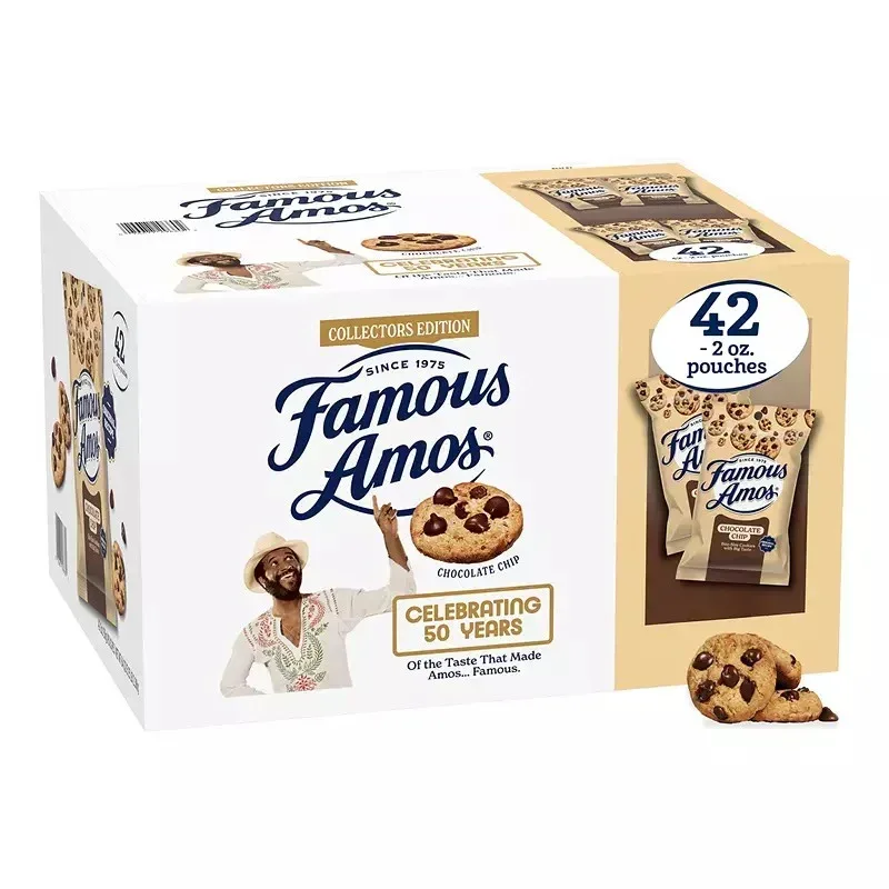 Famous Amos Chocolate Chip Cookies, Bite Size, Pouches, 42 ct./2 oz. - Image 4