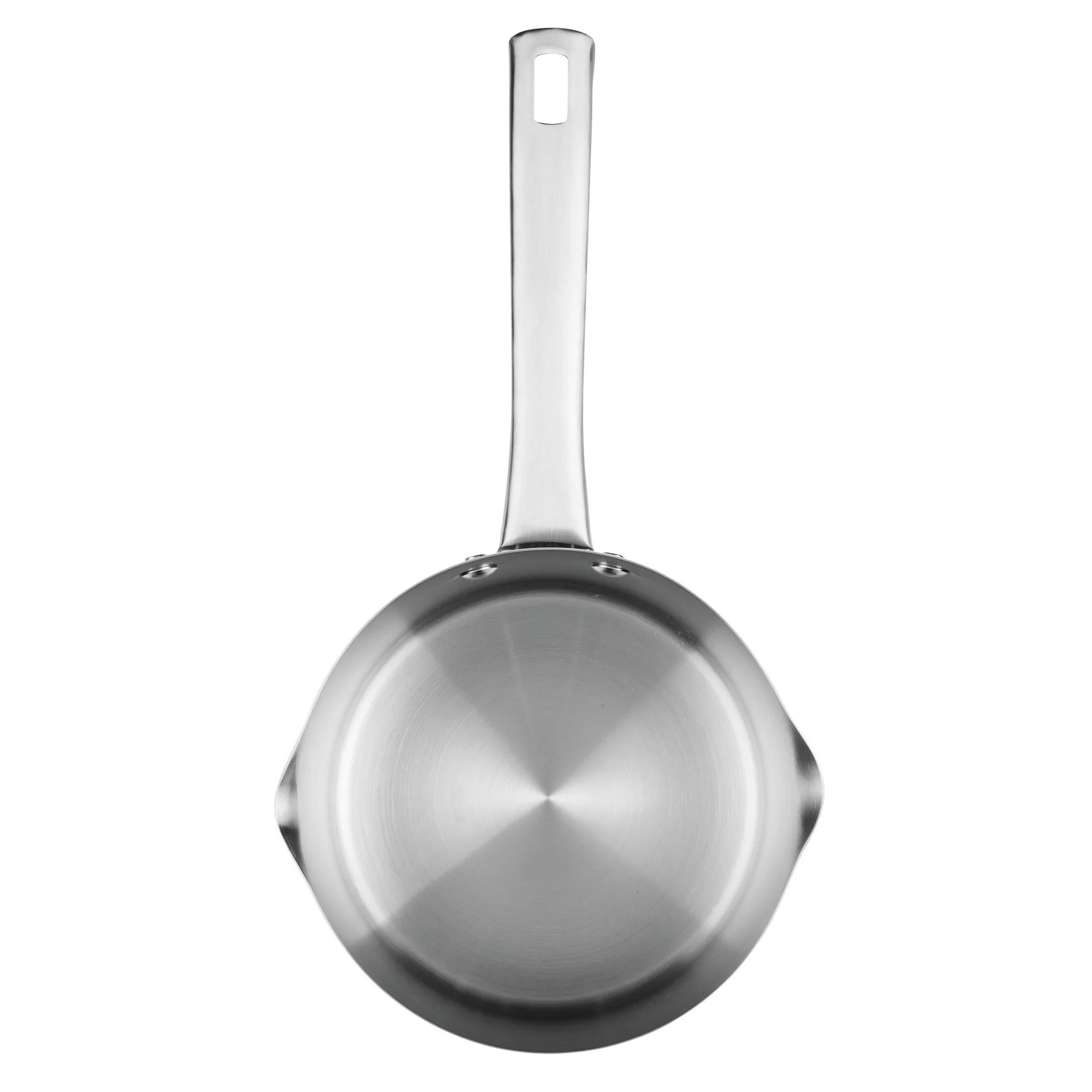 Farberware Luster 3 Quart Stainless Steel Straining Saucepan with Pouring Spout and Lid, Induction Compatible, Dishwasher Safe, Metal Utensil Safe , Oven Safe to 500°F, White - Image 3