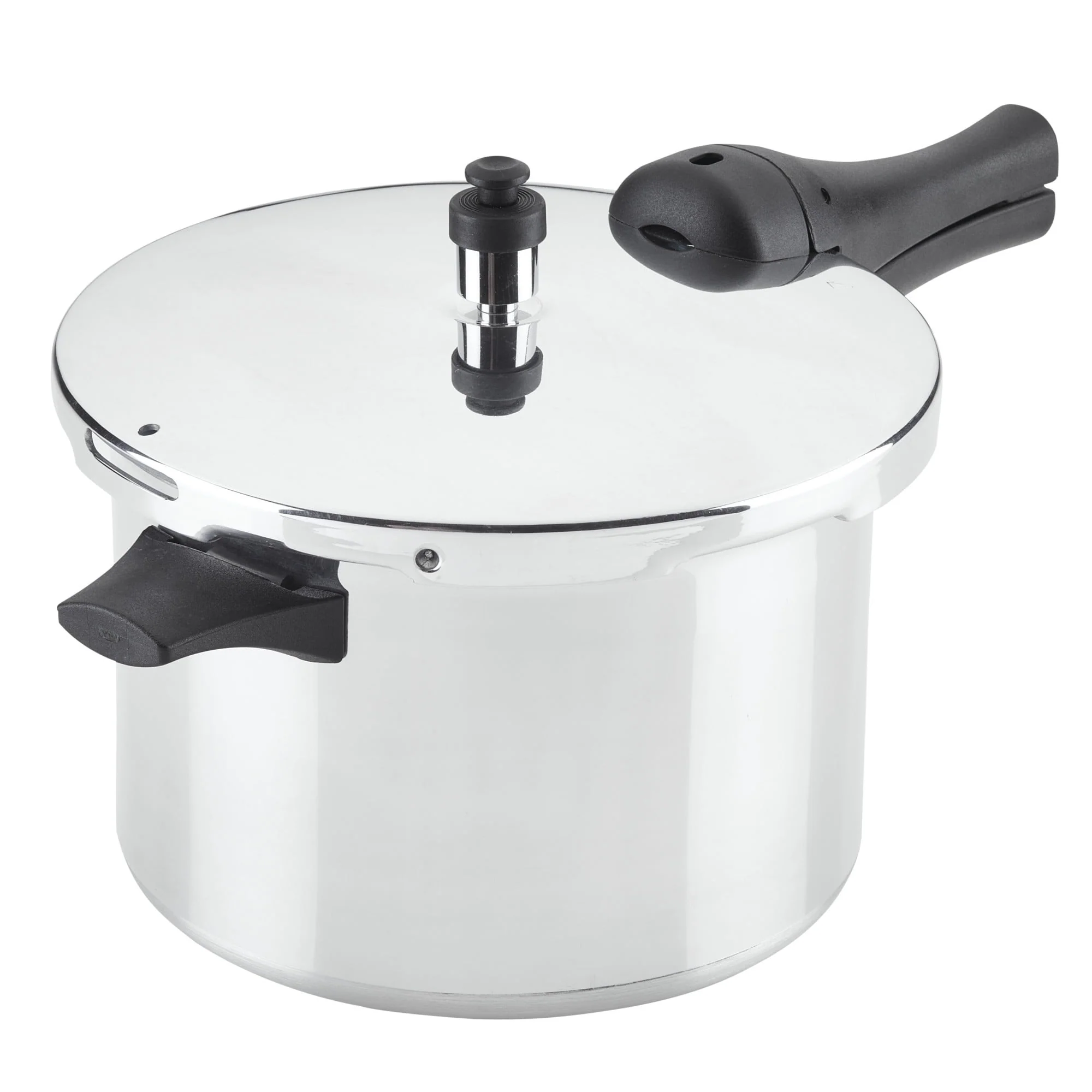 Farberware Pressure Cooker 6 Quart Aluminum Stovetop Pressure Cooker, Induction Compatible, Metal Utensil Safe, Silver