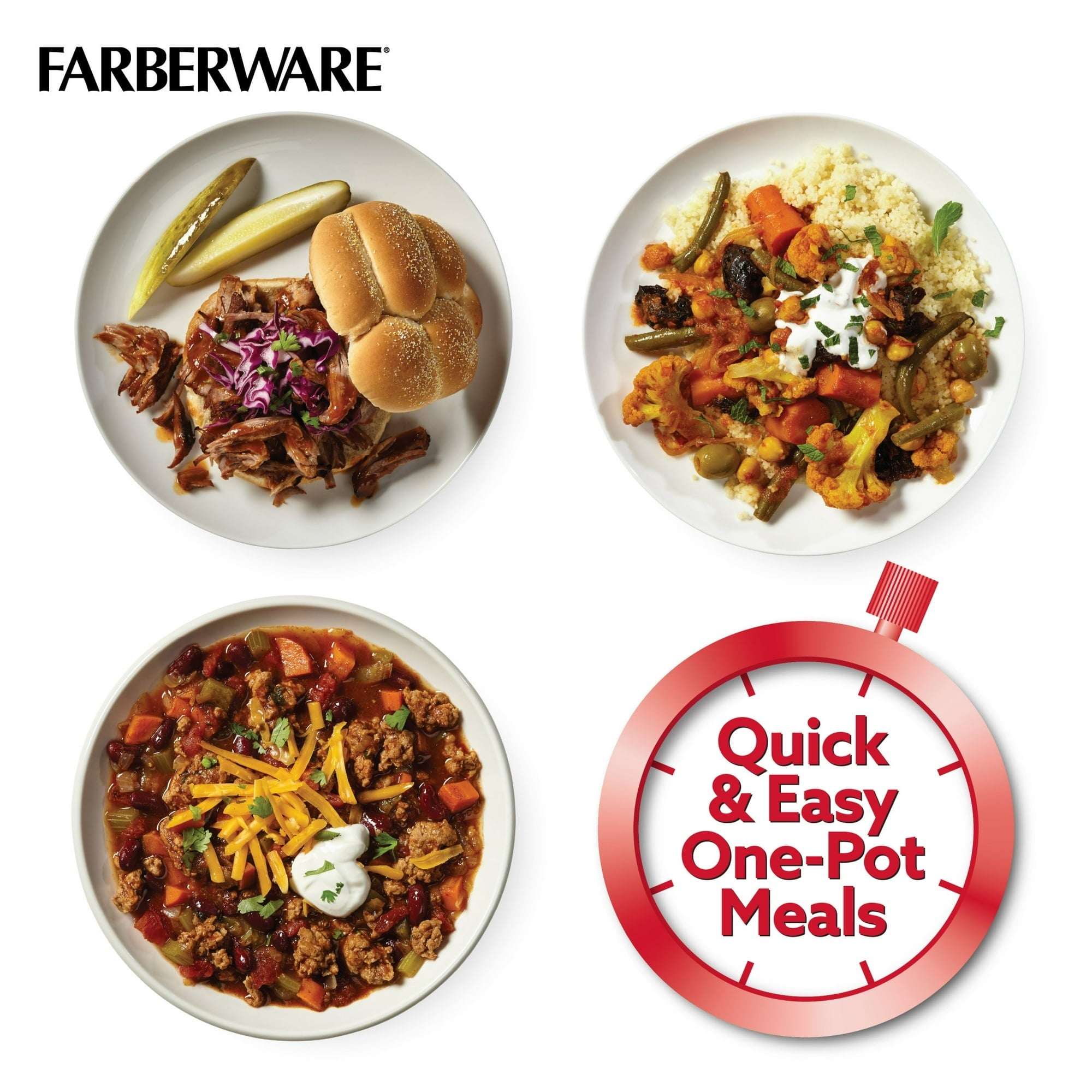 Farberware Pressure Cooker 6 Quart Aluminum Stovetop Pressure Cooker, Induction Compatible, Metal Utensil Safe, Silver - Image 5