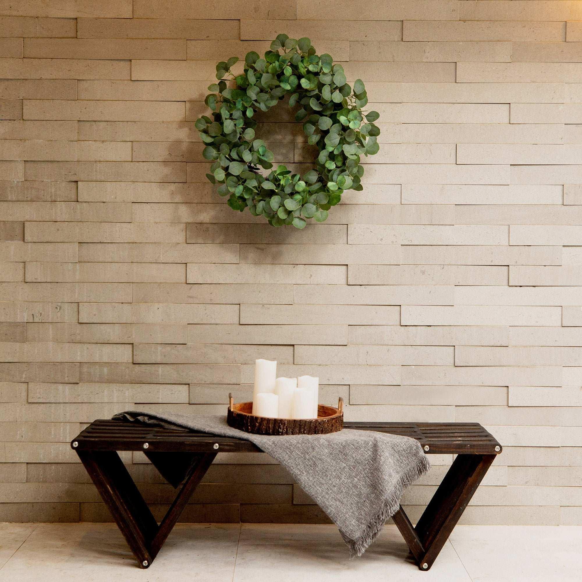 Faux 30” Eucalyptus Wreath - Image 5