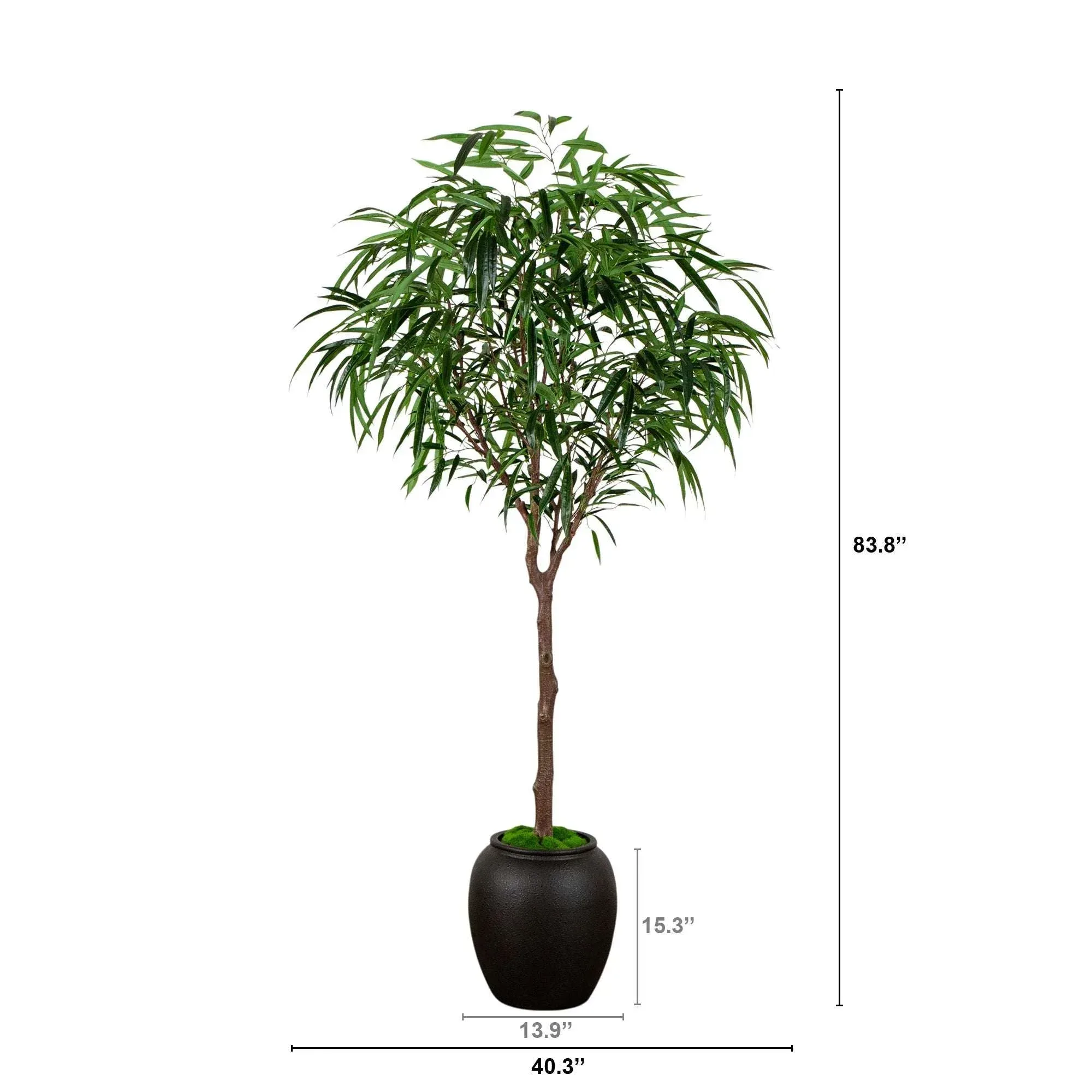 Faux 7' Willow Tree - Image 2