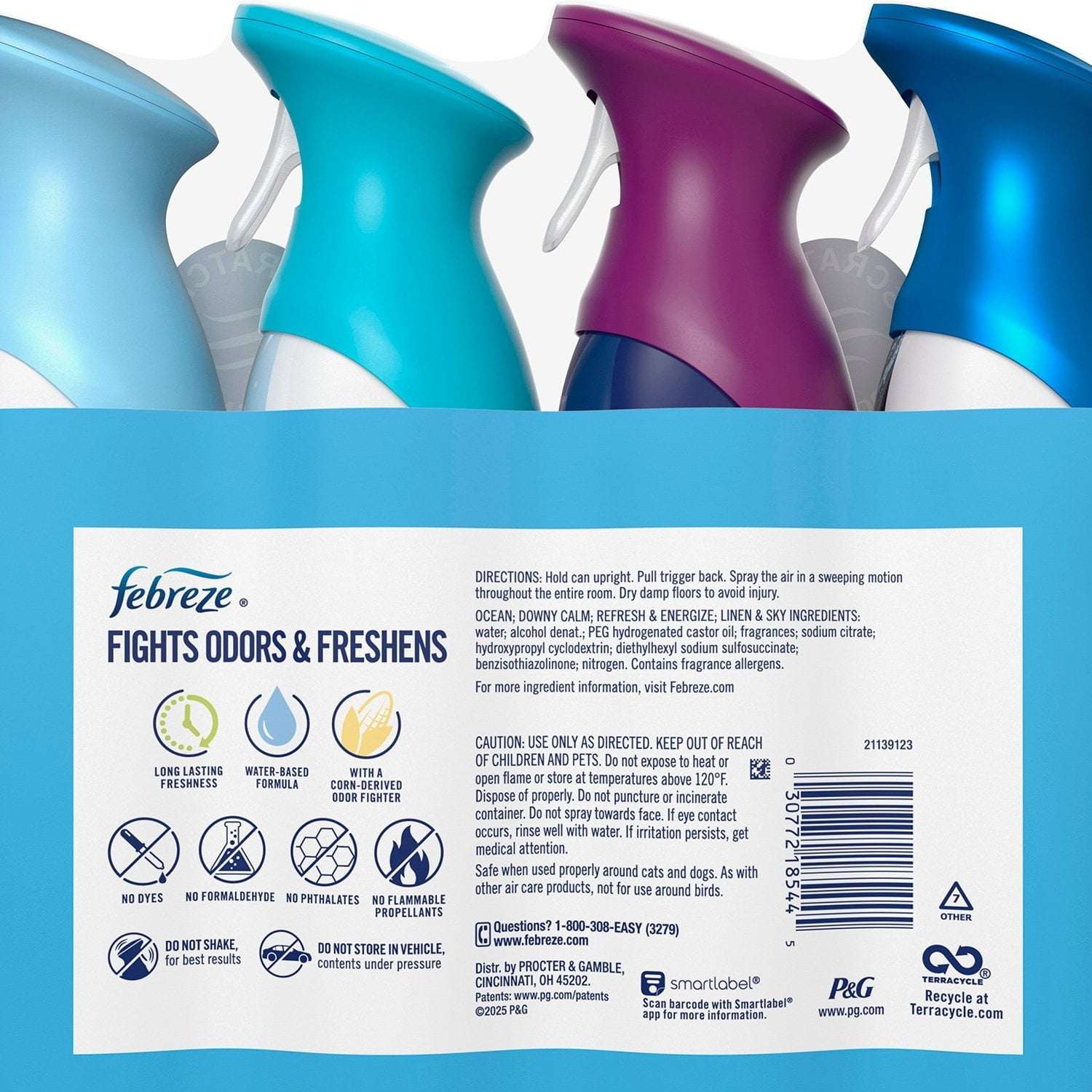 Febreze Air Effects Air Freshener Spray, Mixed Scent, 4 ct., 35.2 oz. - Image 2
