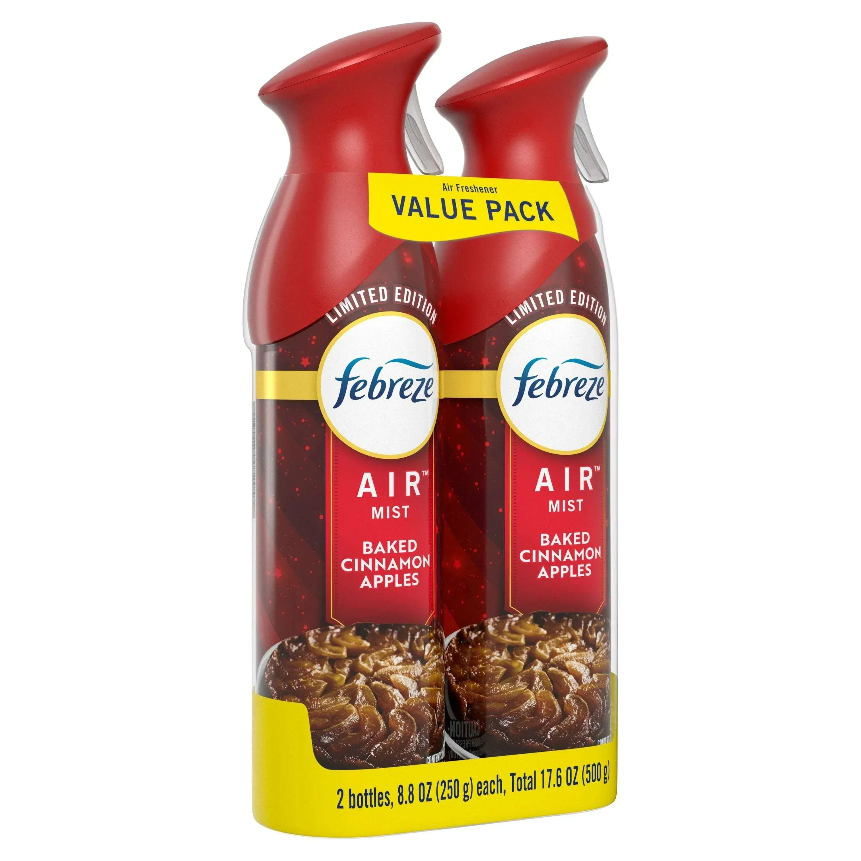 Febreze Air Mist, Odor-Fighting Air Freshener, Baked Cinnamon Apples, 8.8 oz. Aerosol, Pack of 2 - Image 8