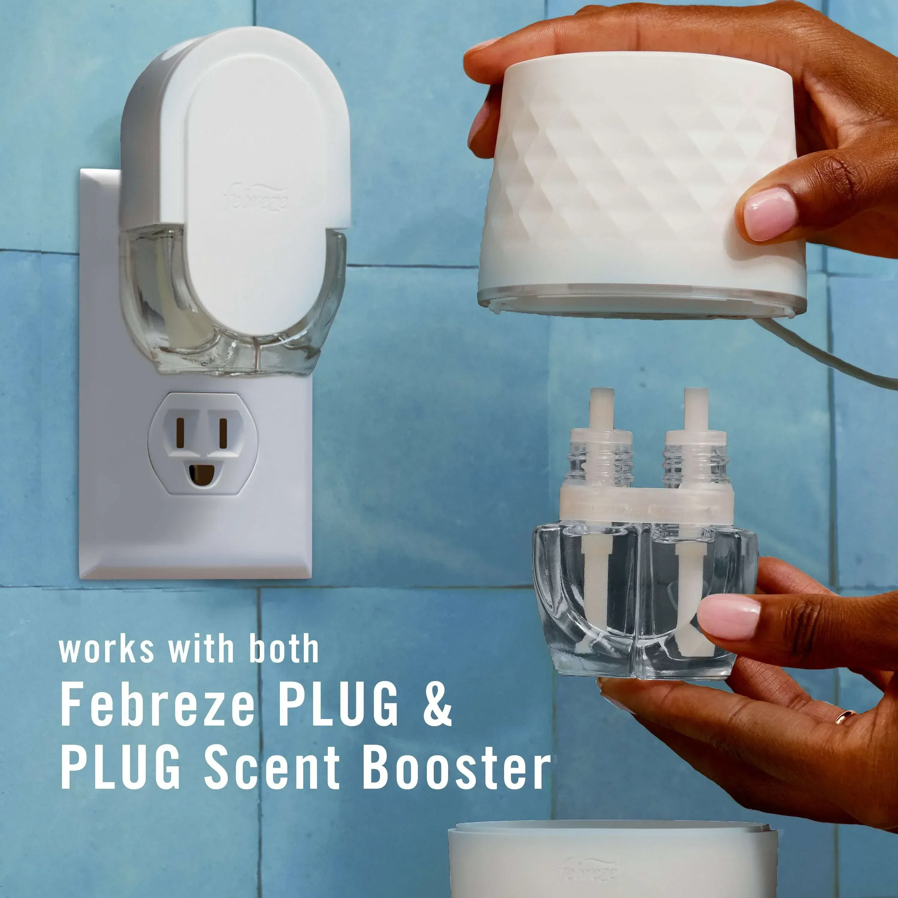 Febreze Plug Scent Booster Air Freshener, Scented Oil Diffuser Starter Kit - Image 7