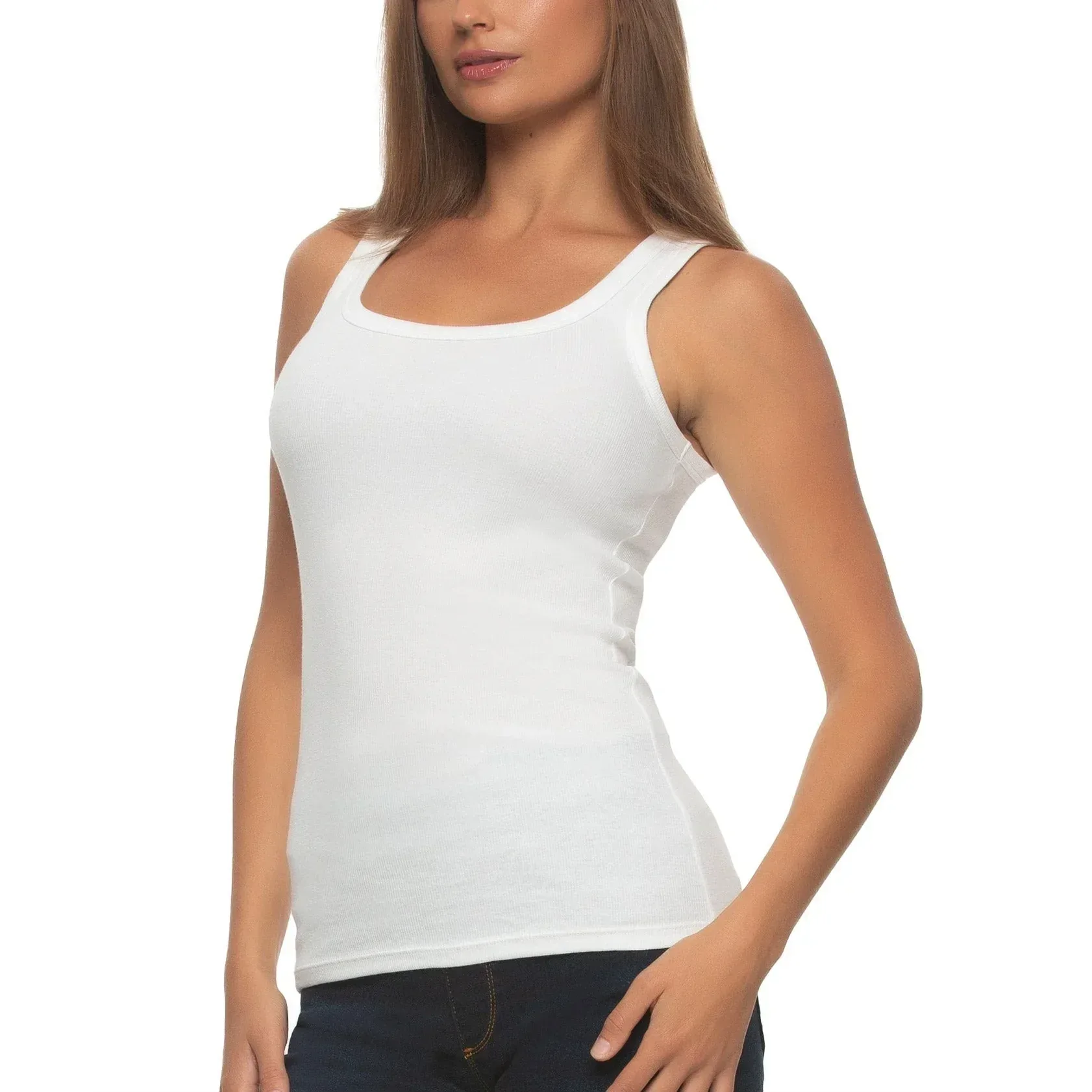 Felina Women's Ribbed Tank, 3-pack - Image 3