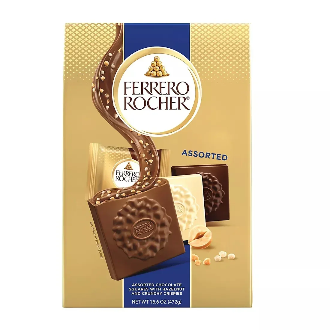 Ferrero Rocher Assorted Chocolate Hazelnut Squares, 16.7 oz.