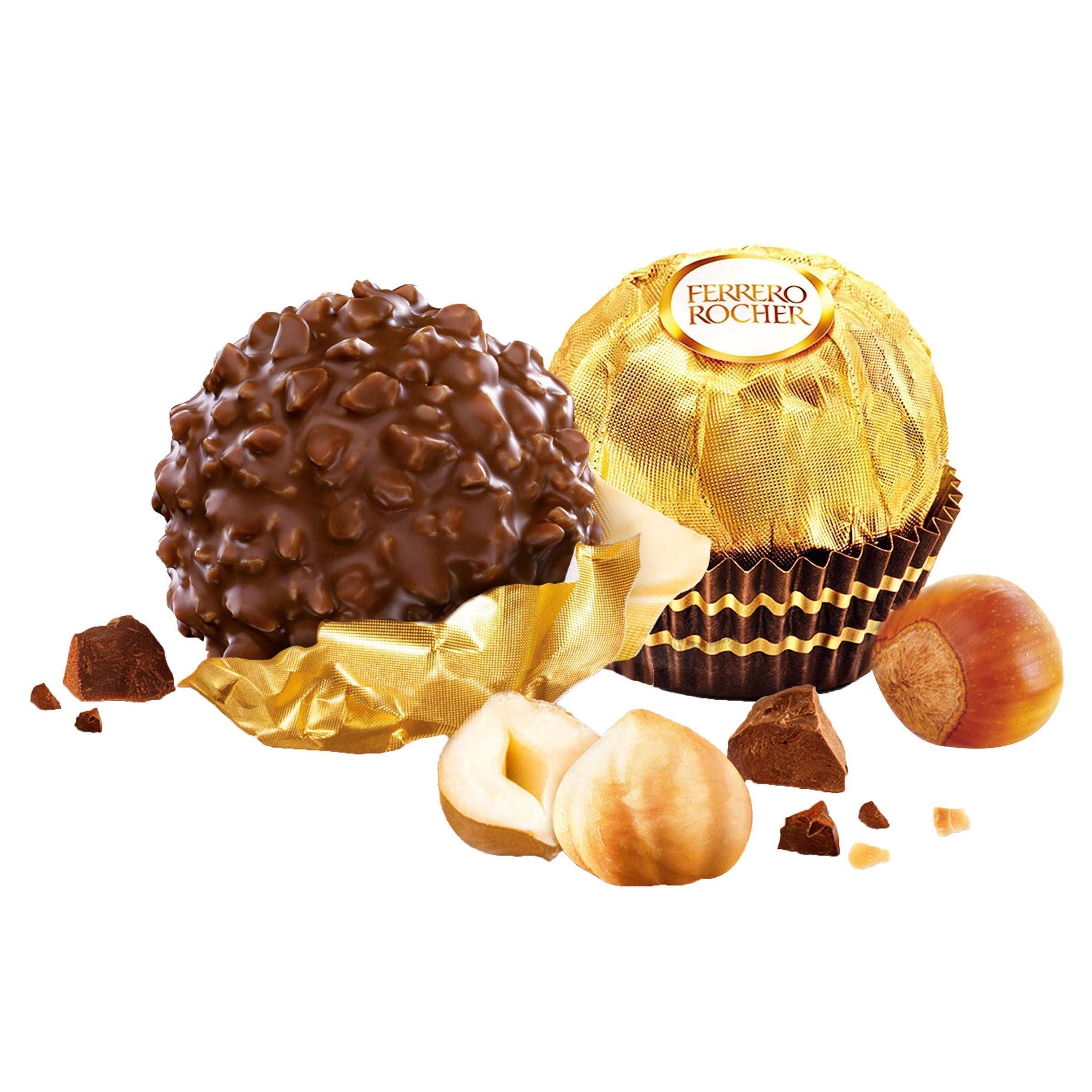 Ferrero Rocher, Milk Chocolate Hazelnut Candy, 1.3 oz, 3-count, 12-pack - Image 4
