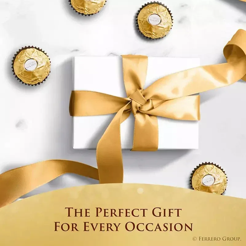 Ferrero Rocher, Premium Milk Chocolate Hazelnut, Chocolates for Gifting, 12 pk./1.3 oz. - Image 6