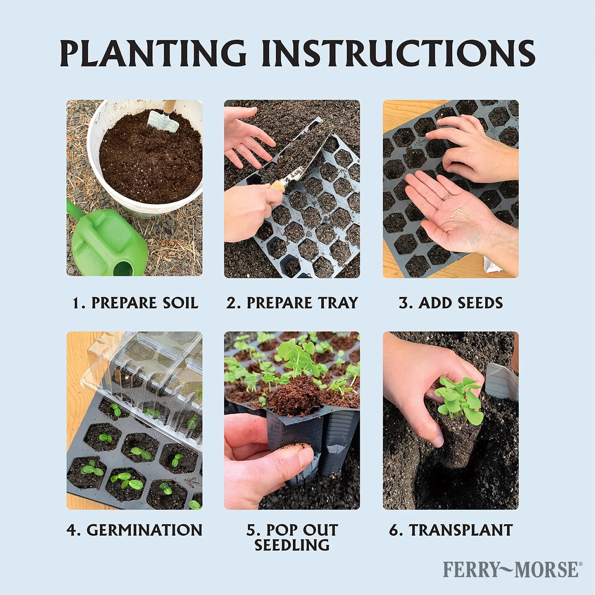 Ferry Morse Pro-Hex Seed Starting Tray 72 Cells - Reusable Plastic Tray - Image 3