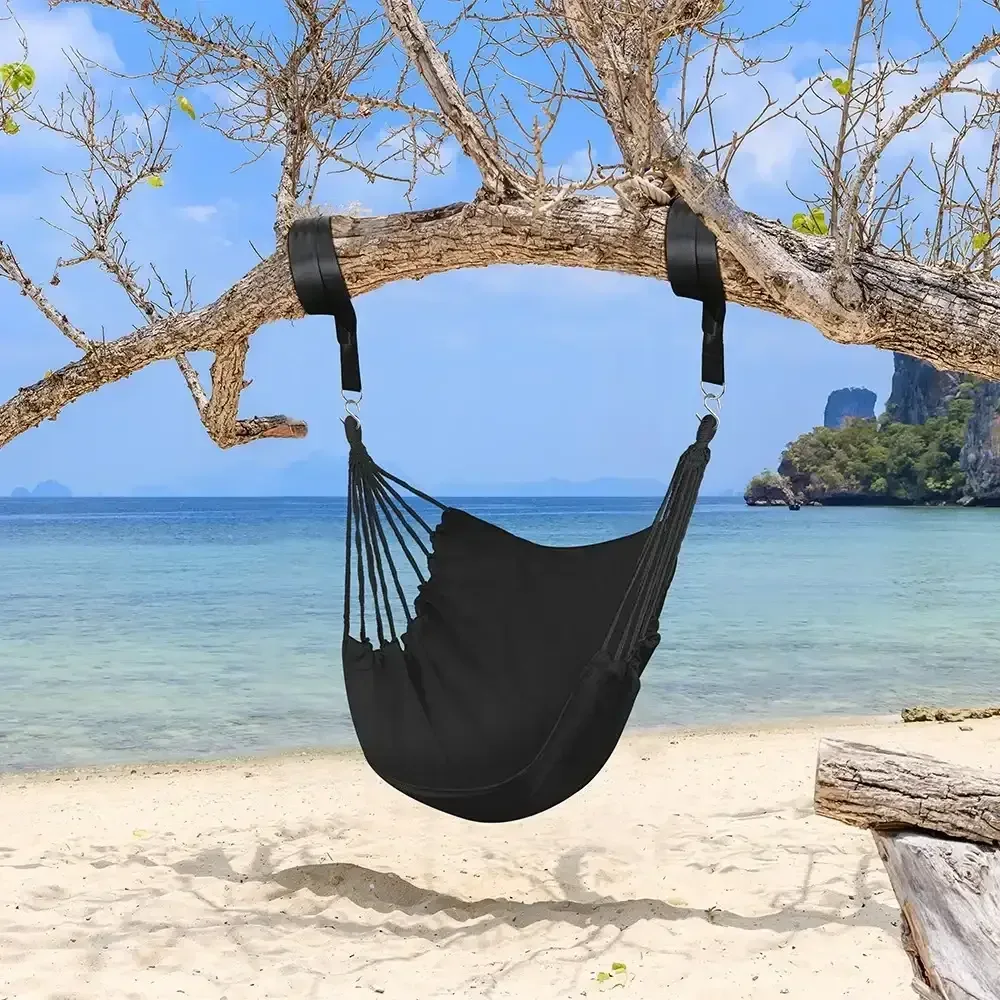 FGY Hammock Chair Swing Portable Canvas Camping Hanging Seat for Outdoor Indoor - Image 16