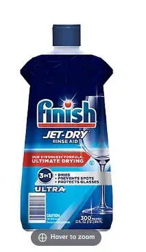 Finish Jet-Dry Ultra Rinse Aid Dishwasher Rinse Agent and Drying Agent, 32 oz.
