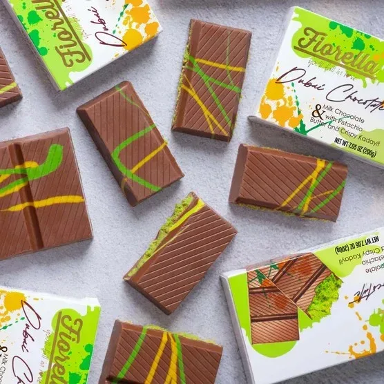 Fiorella Dubai Chocolate Bars, 200g, 3-pack - Image 4