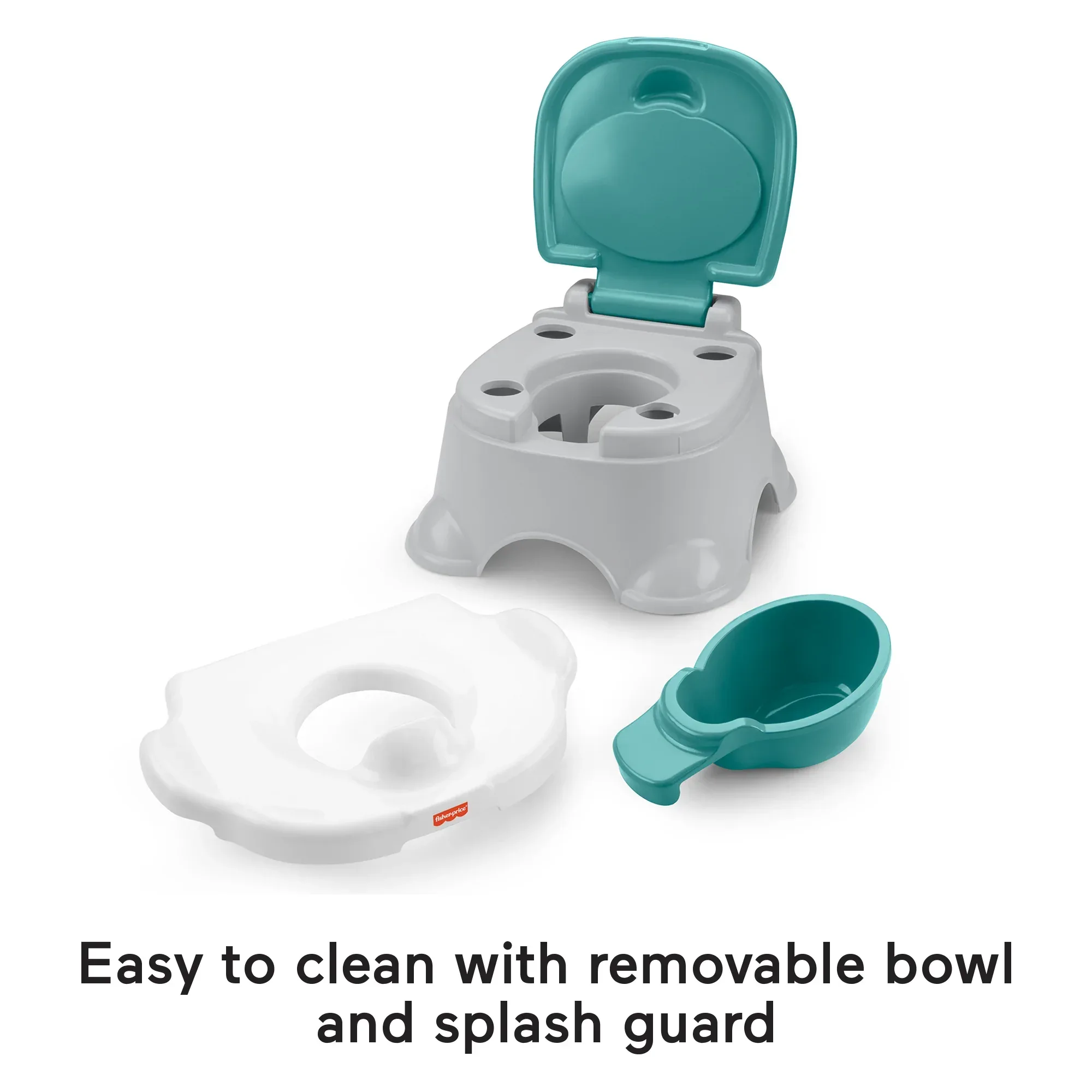 Fisher-Price 3-in-1 Toddler Potty Training Toilet, Ring, and Stepstool, Children Ages 18 Months + - Image 5